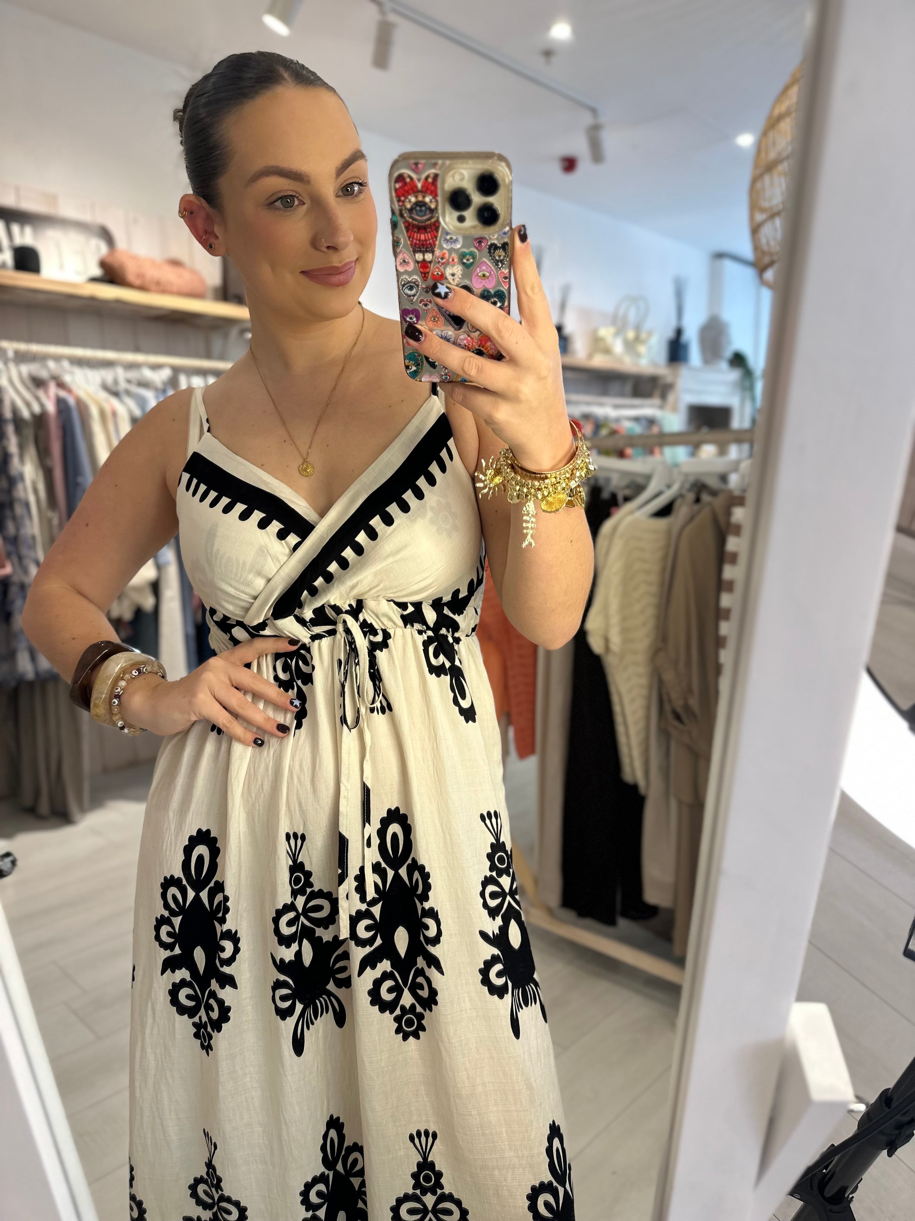 Tabbi V-Neck Maxi Dress