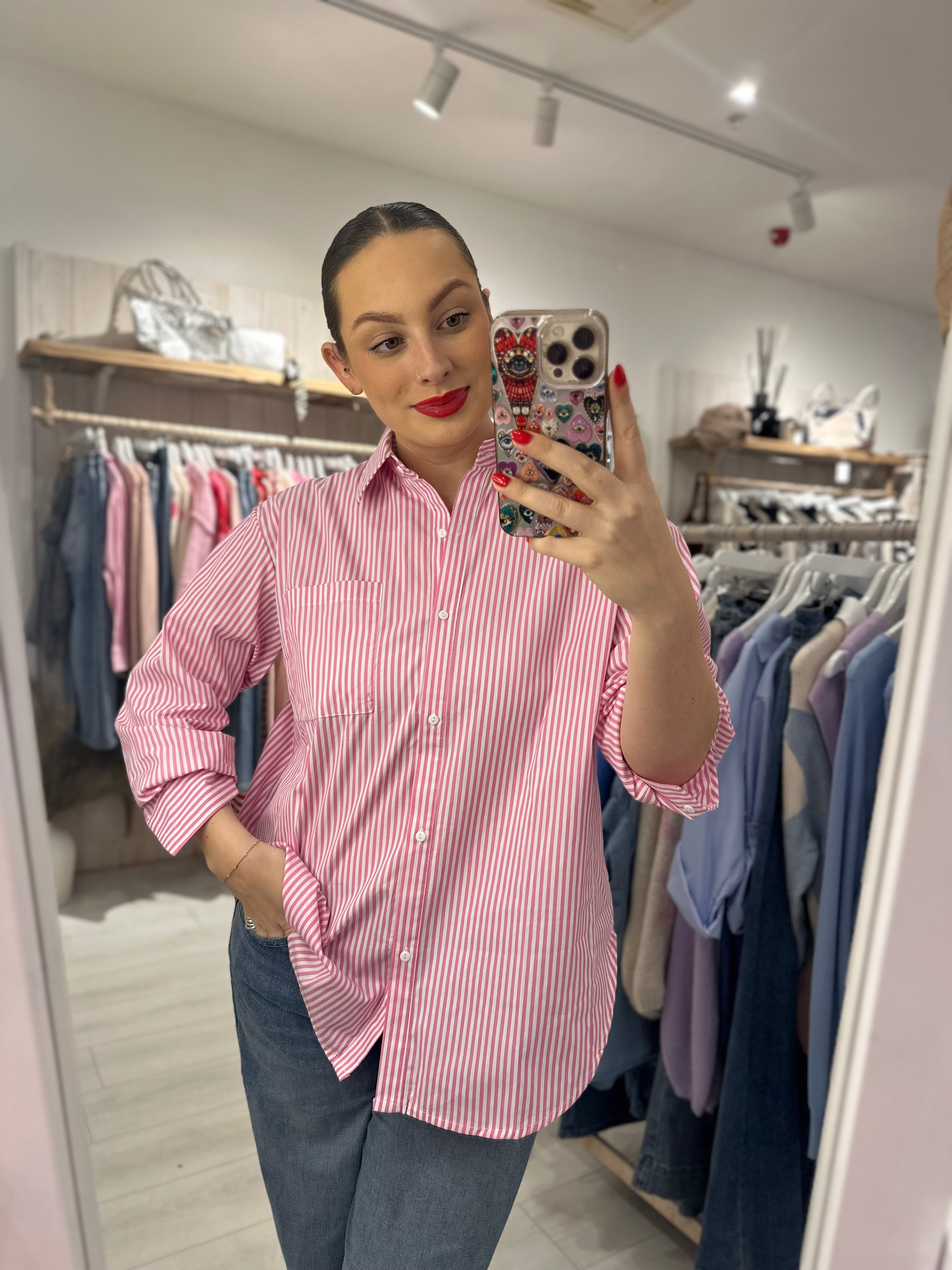 Striped Boyfriend Shirt