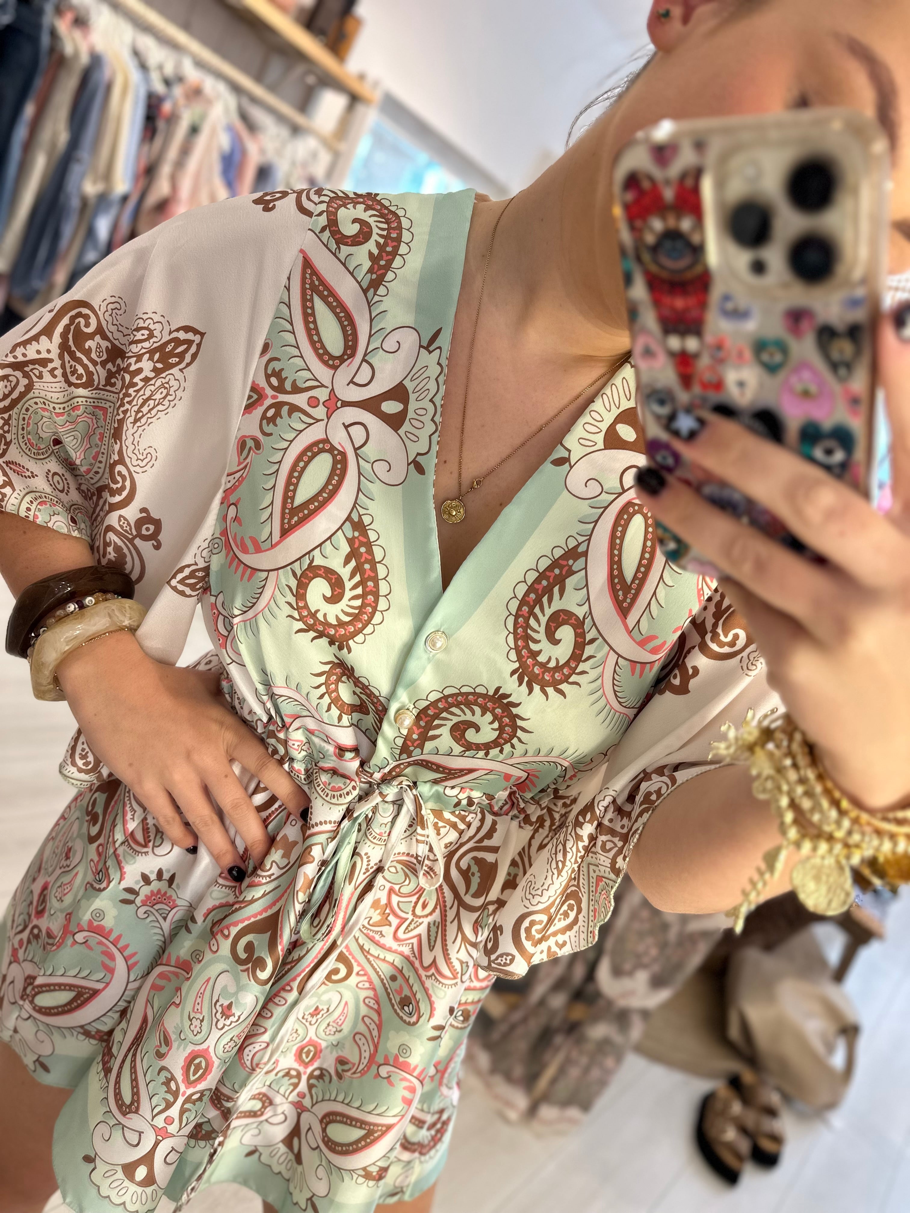 Poppy Printed Playsuit