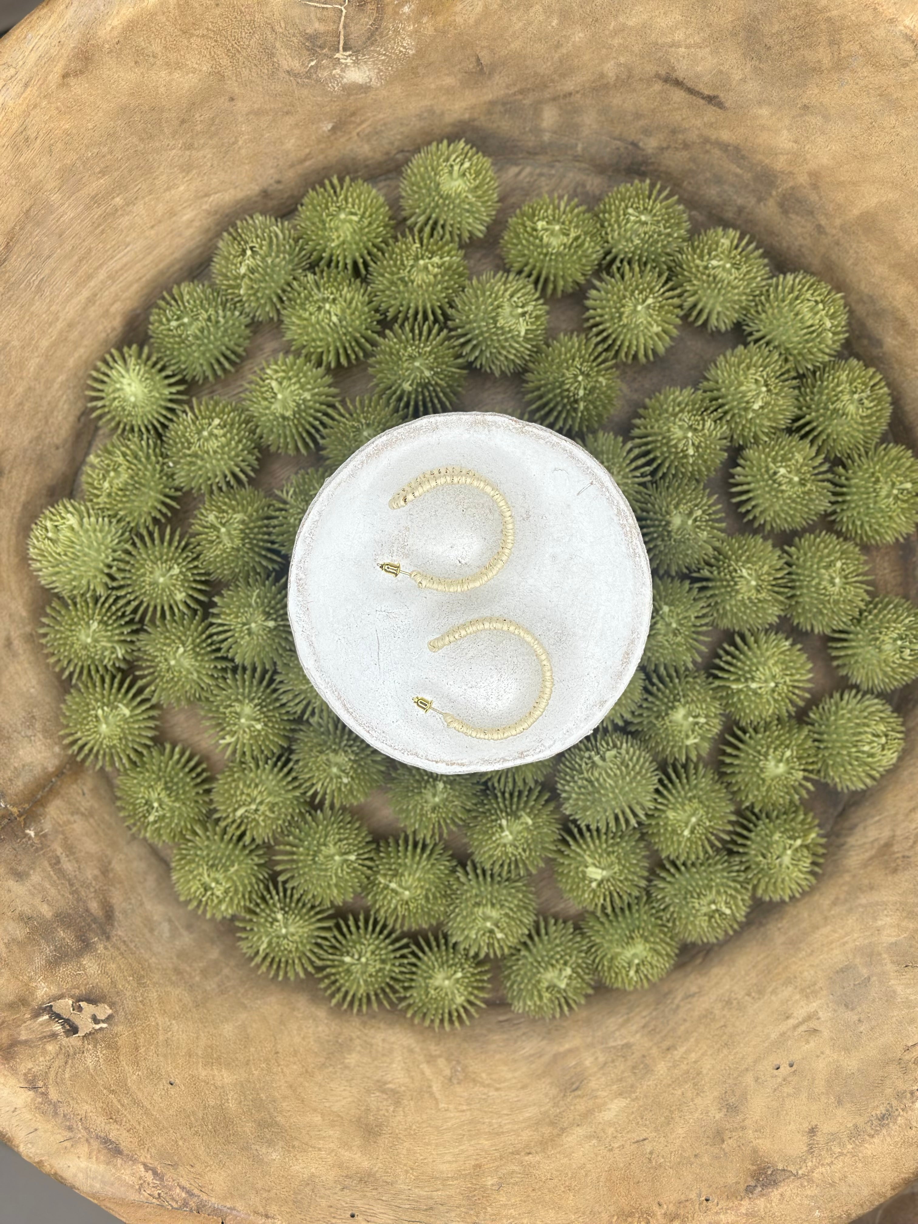 Stella Woven Hoop Earrings