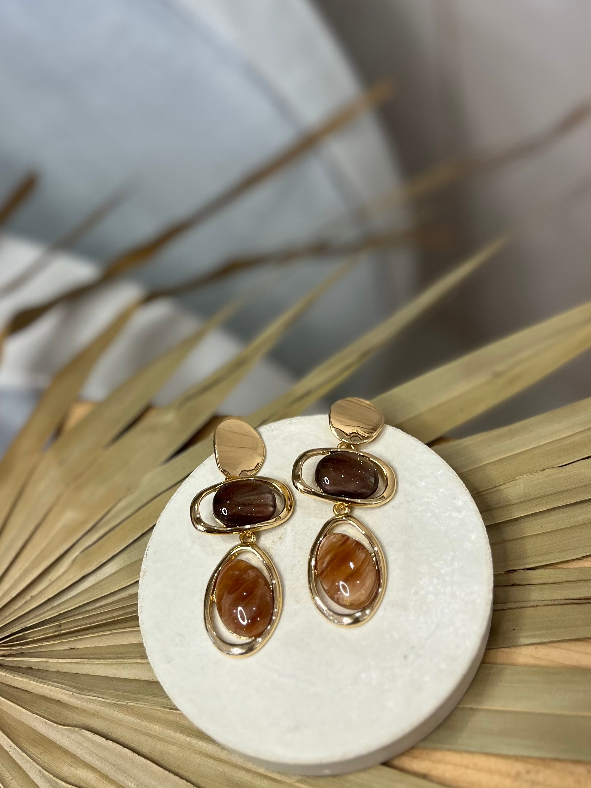 Golden Cascade Earrings