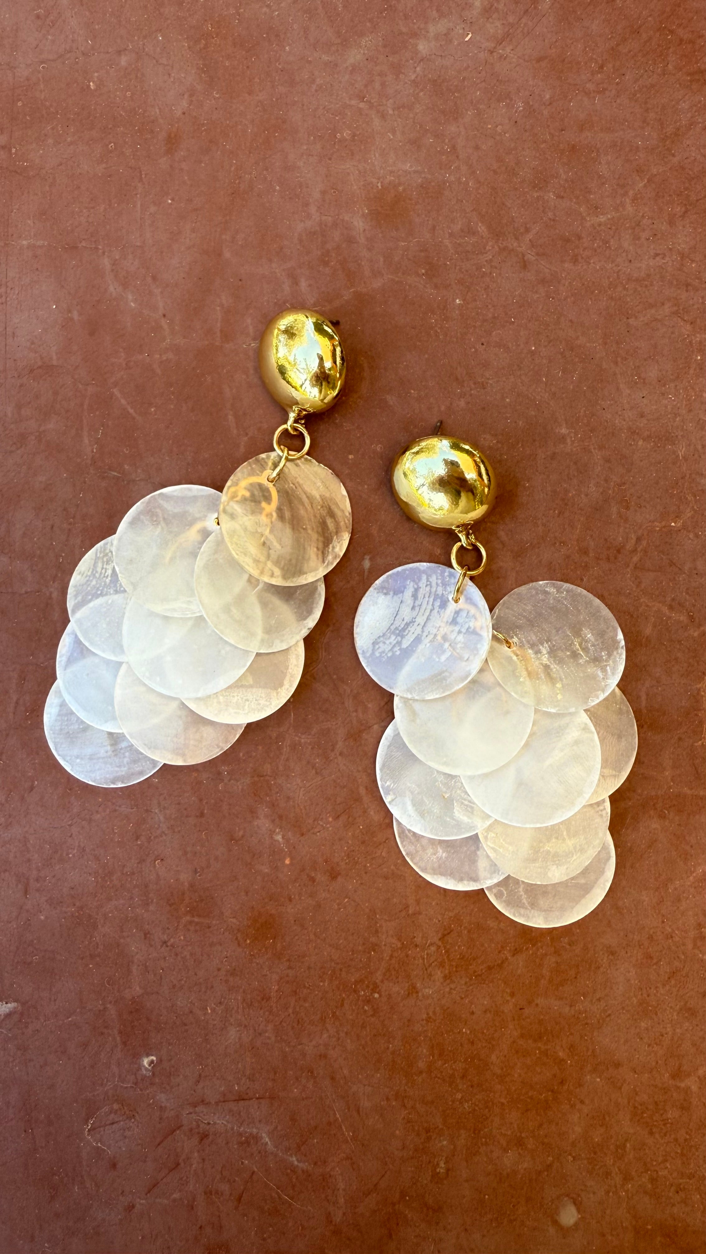 Roma Mermaid Shell Earrings