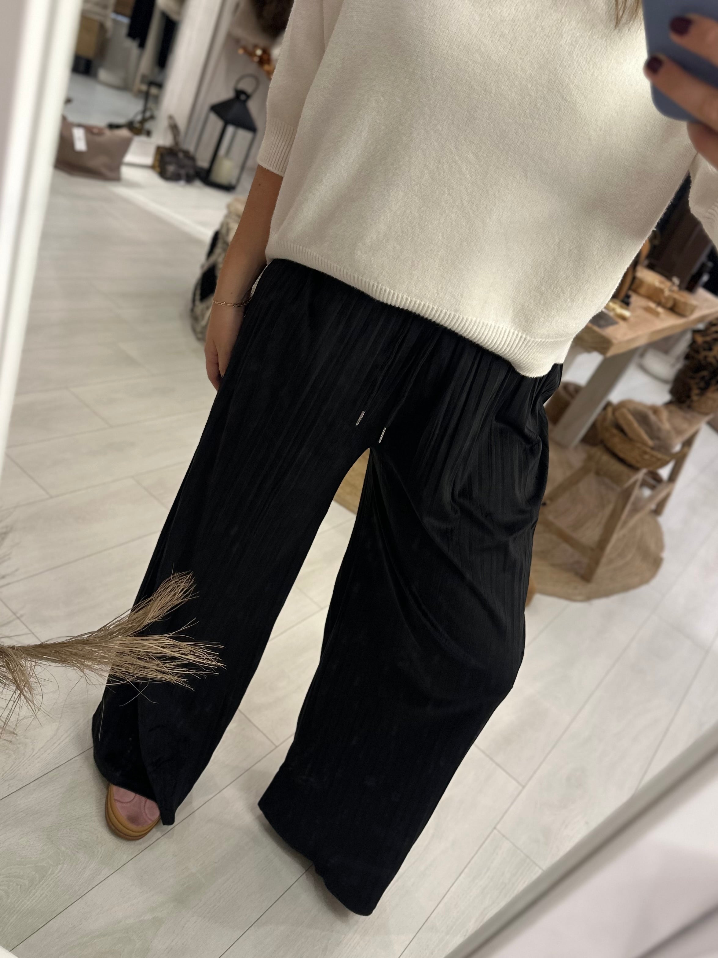 Willow Velvet Wide Leg Trousers