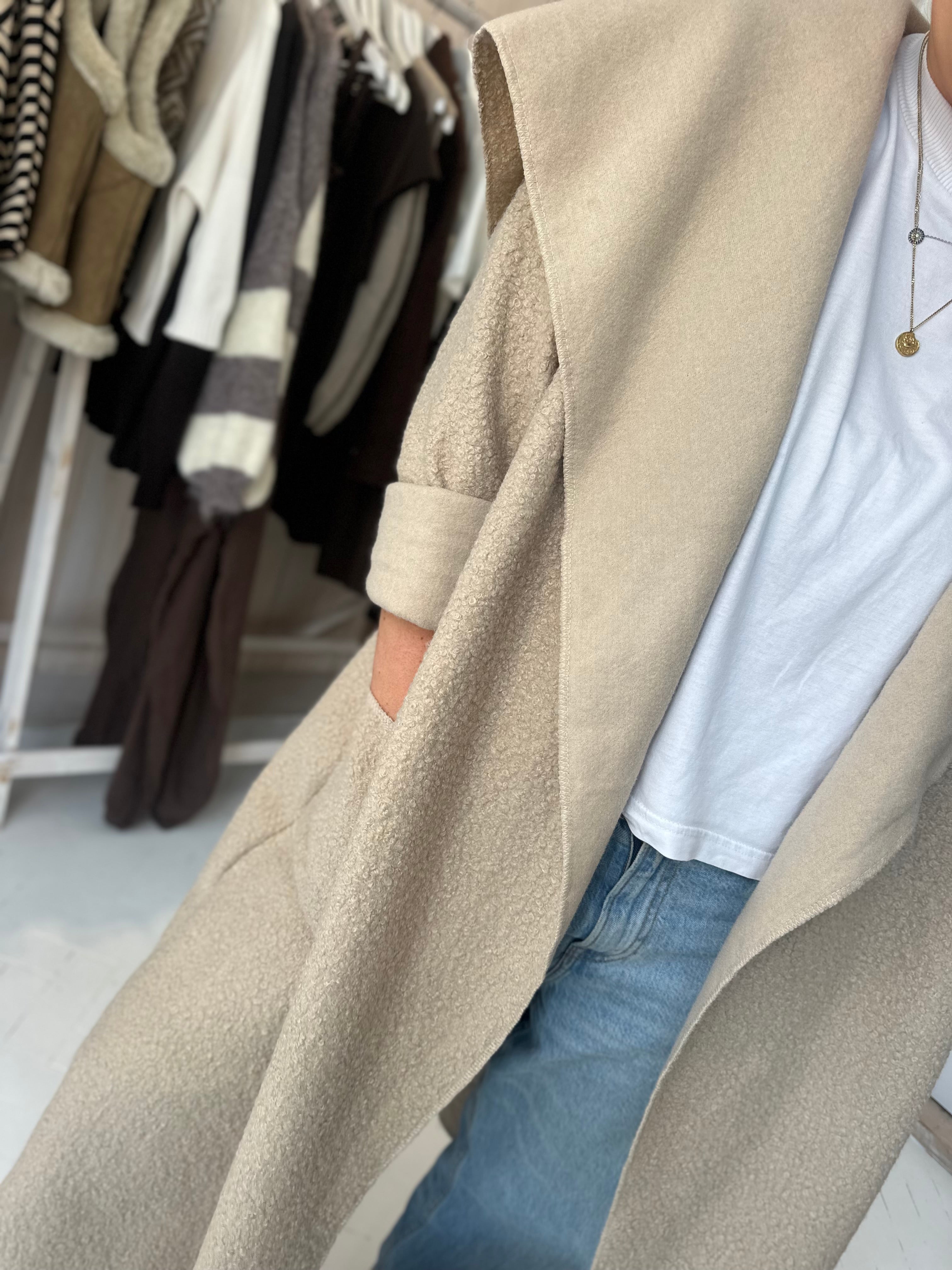 Leila Boucle Overcoat