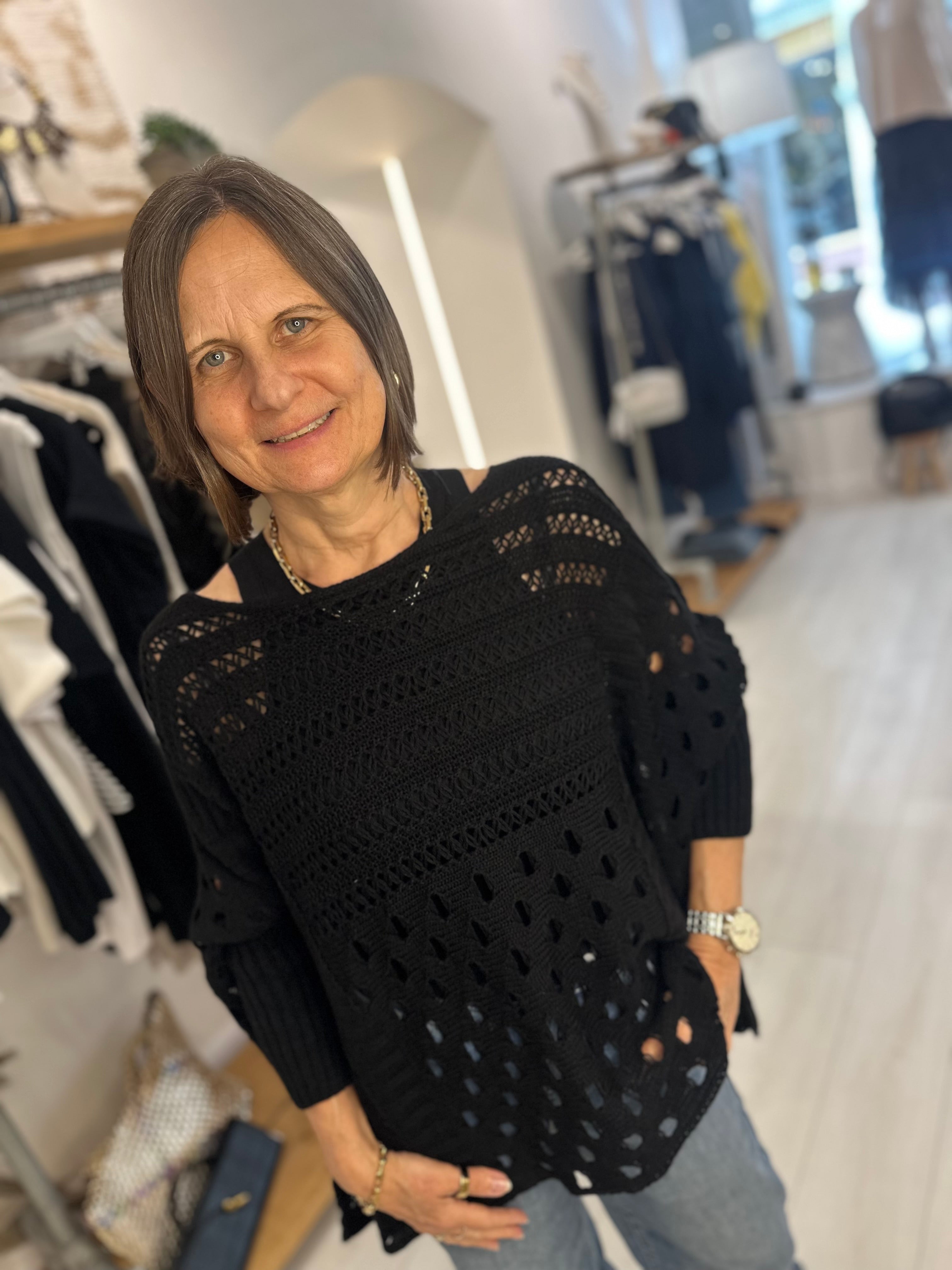 Ruby Crochet Boxy Jumper