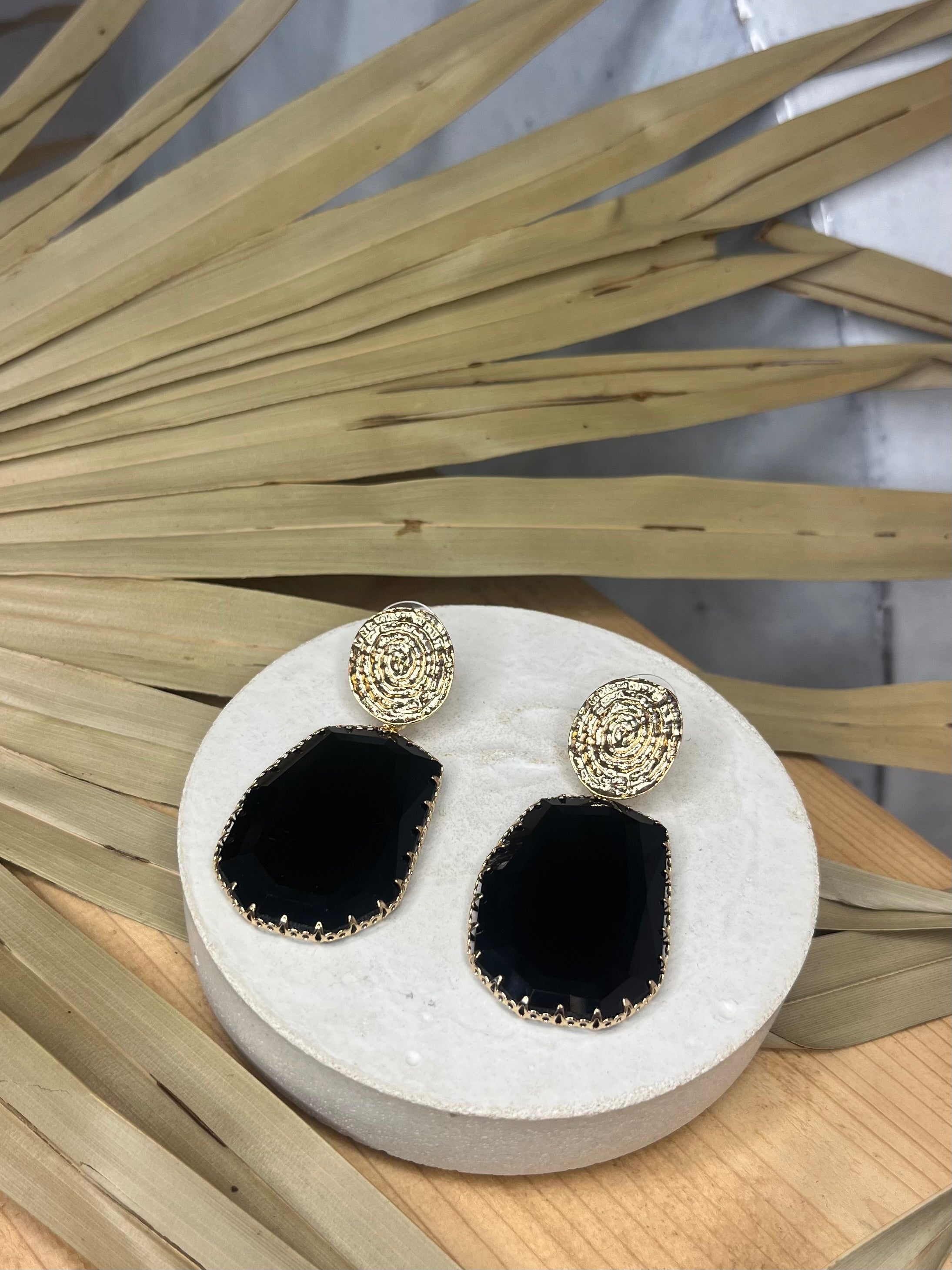 Swirl Stone Earrings