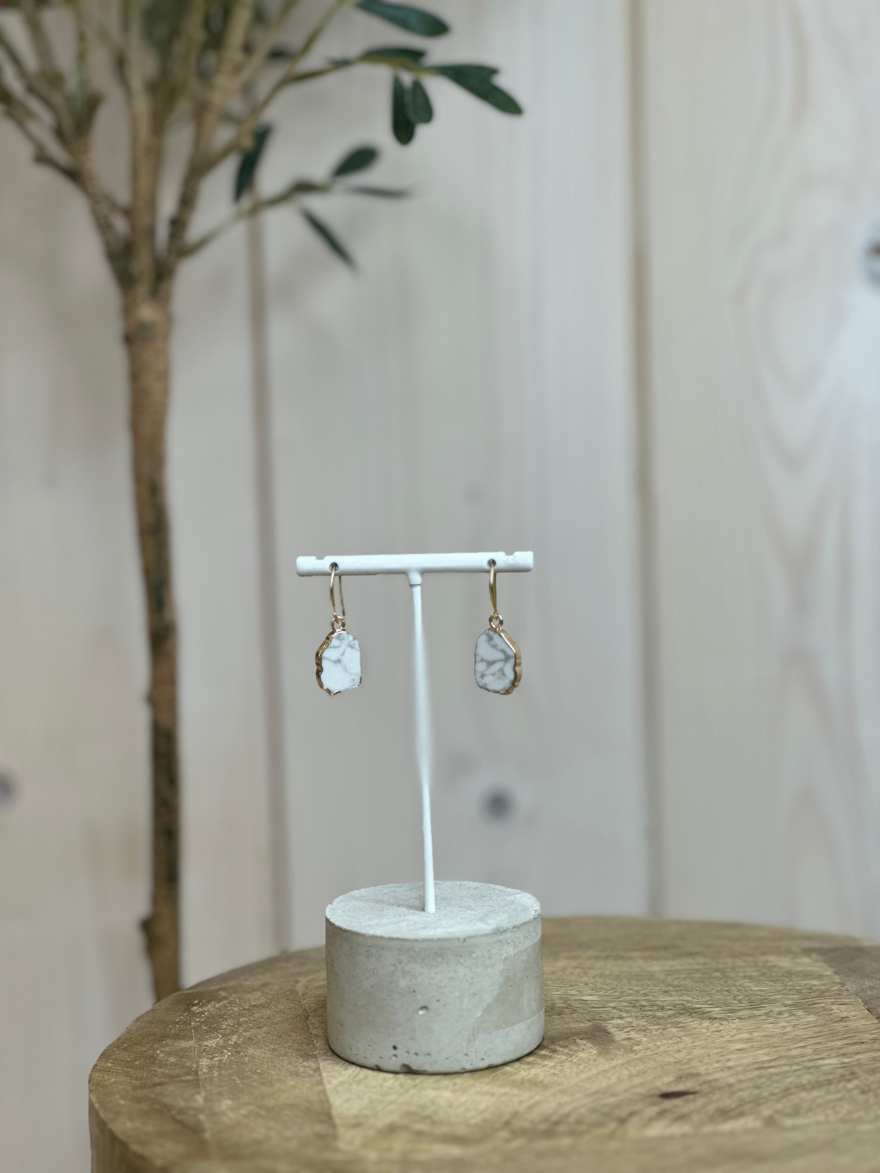 Howlite Stone earrings