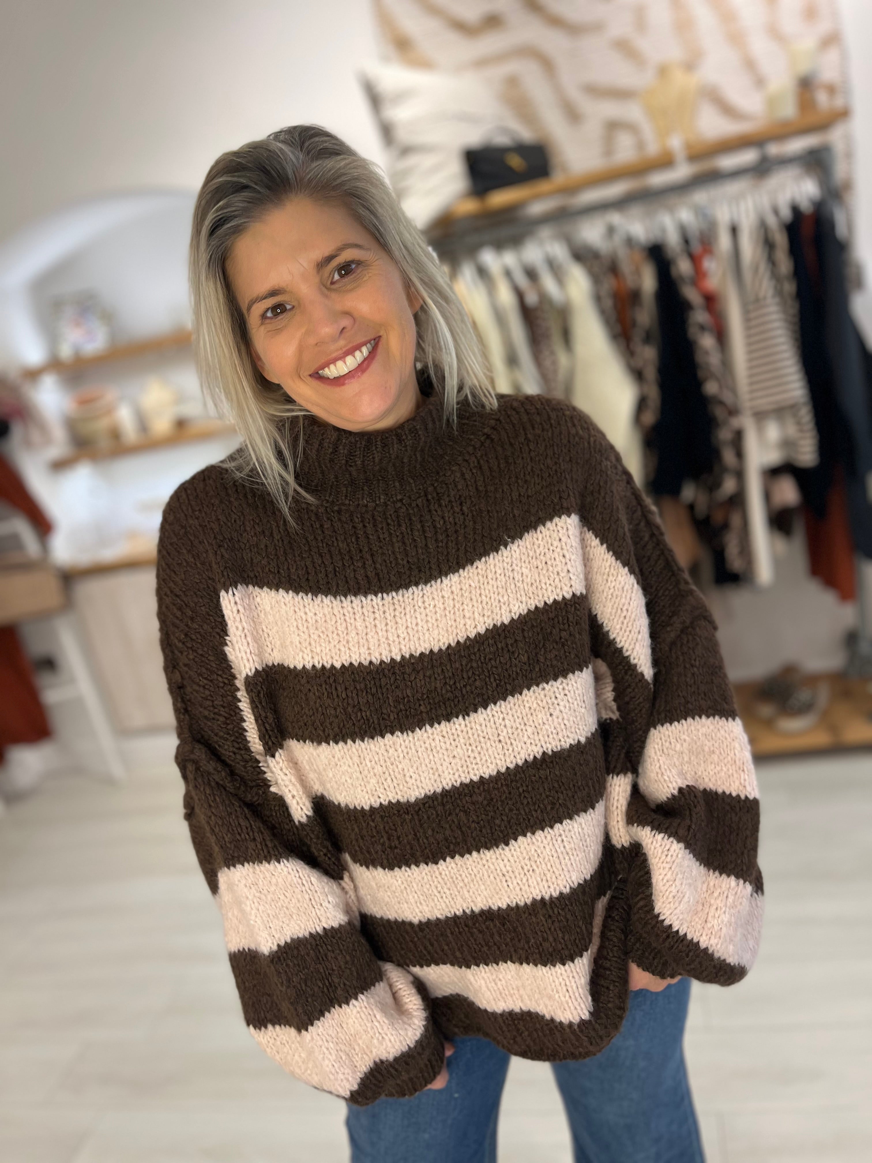 Totty Exposed Hem Knit