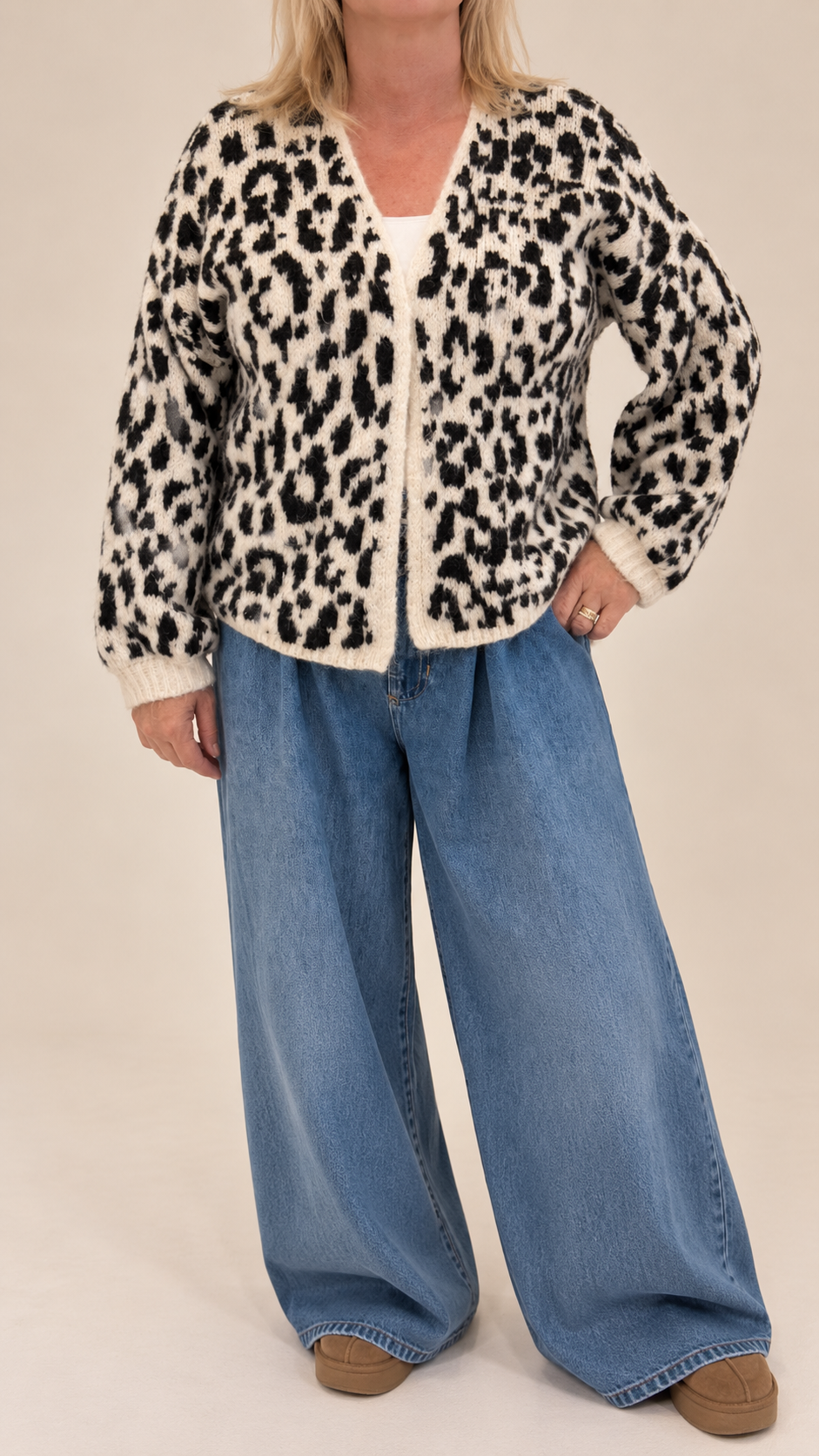 Eden Leopard Open Cardi