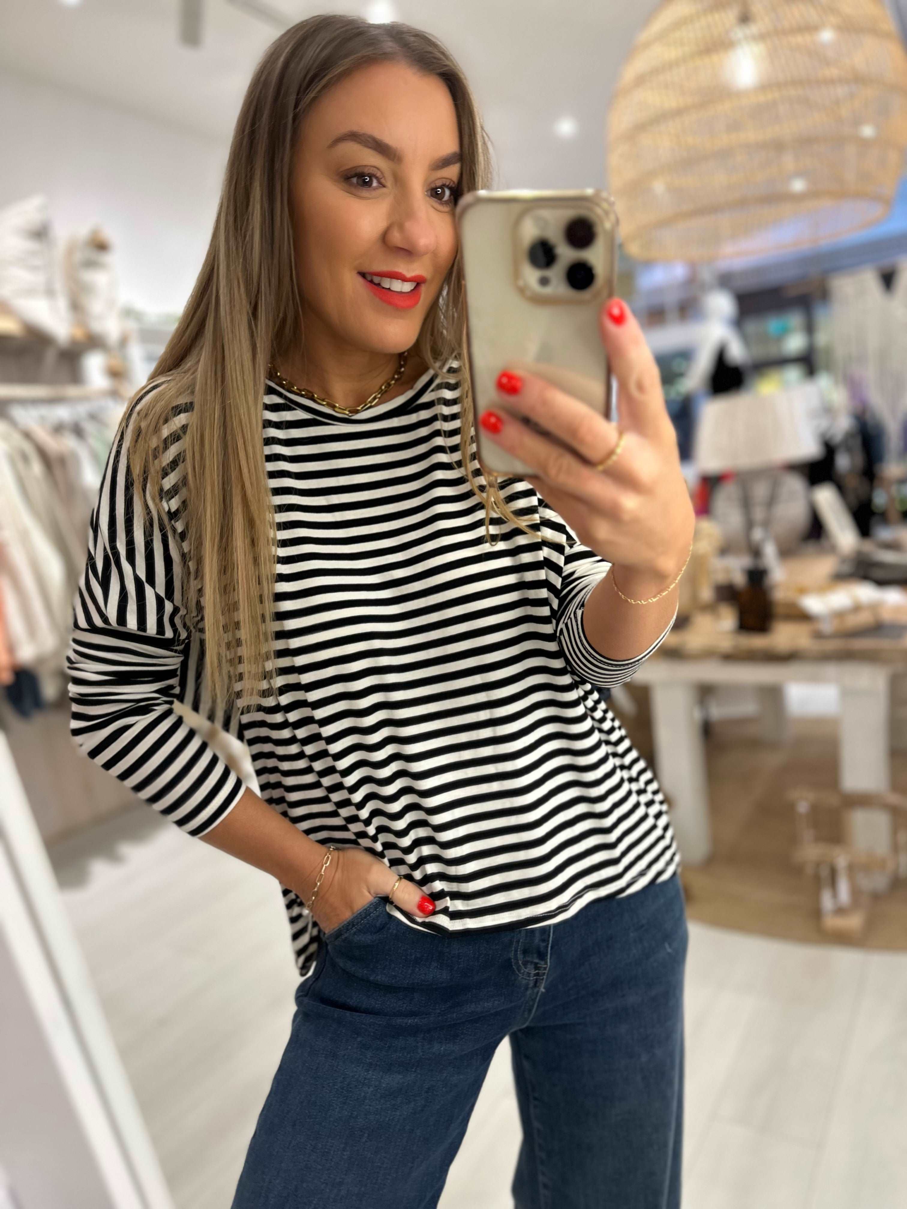 Simone Striped Top