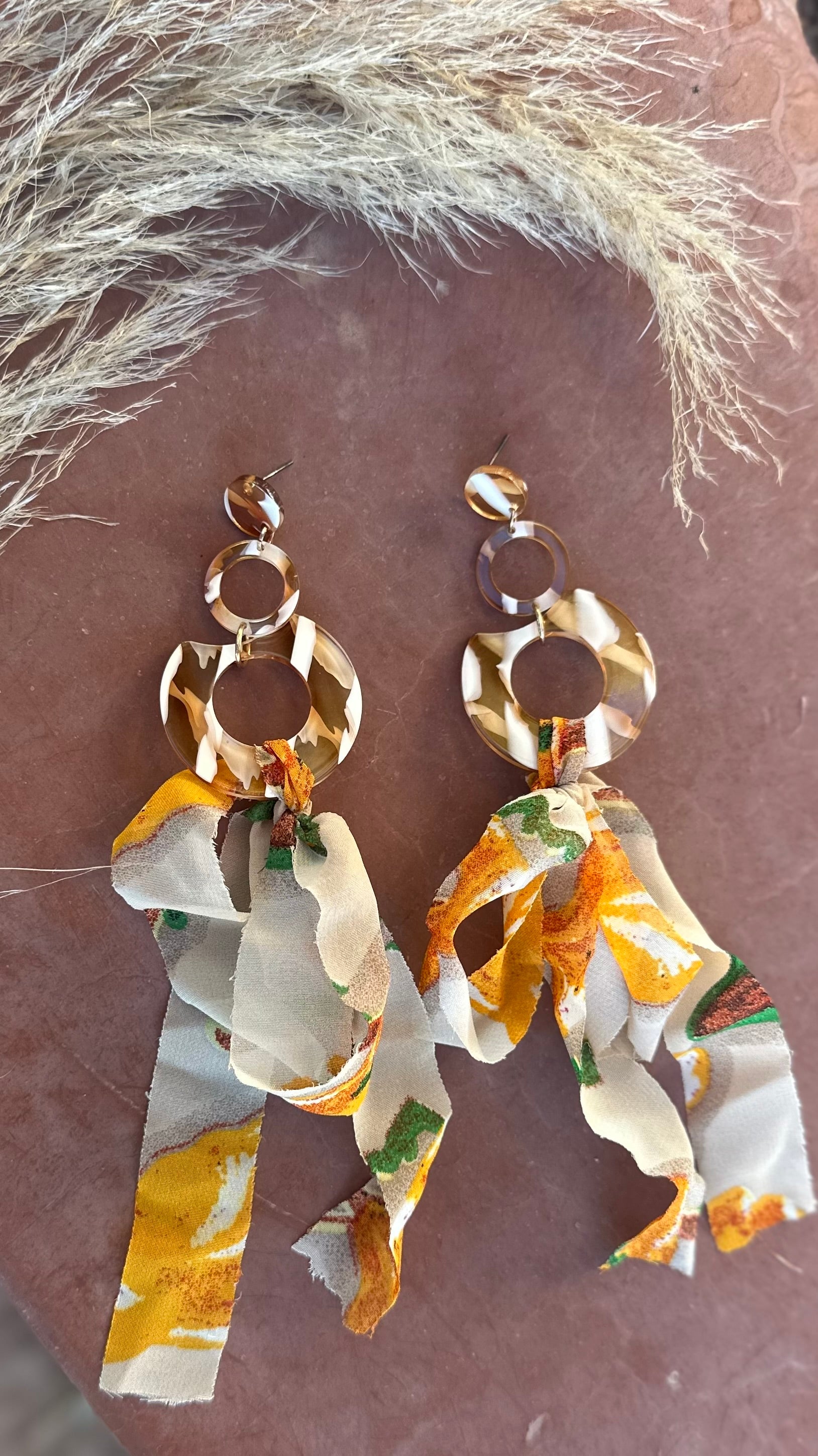 Meryem Feathered Earrings