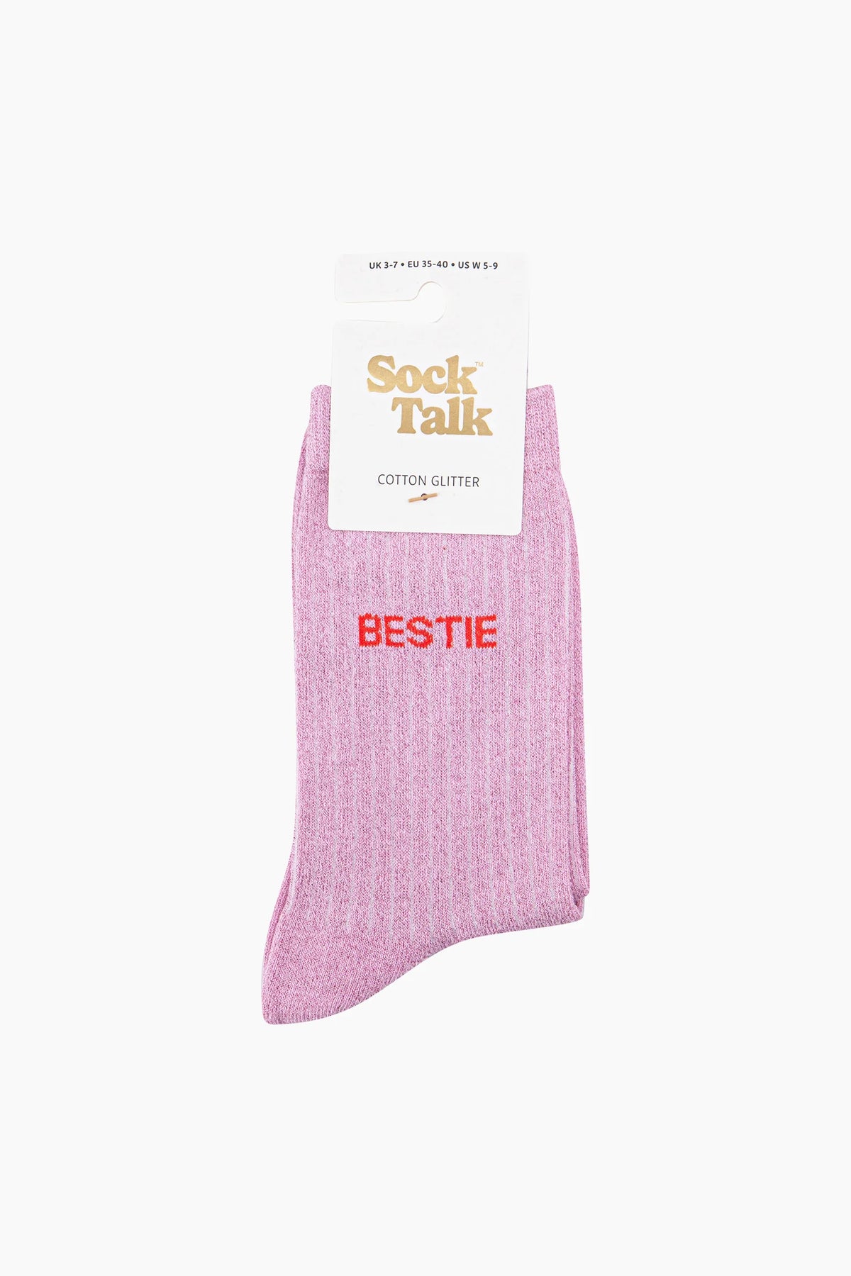 Bestie Combed Cotton Glitter Socks