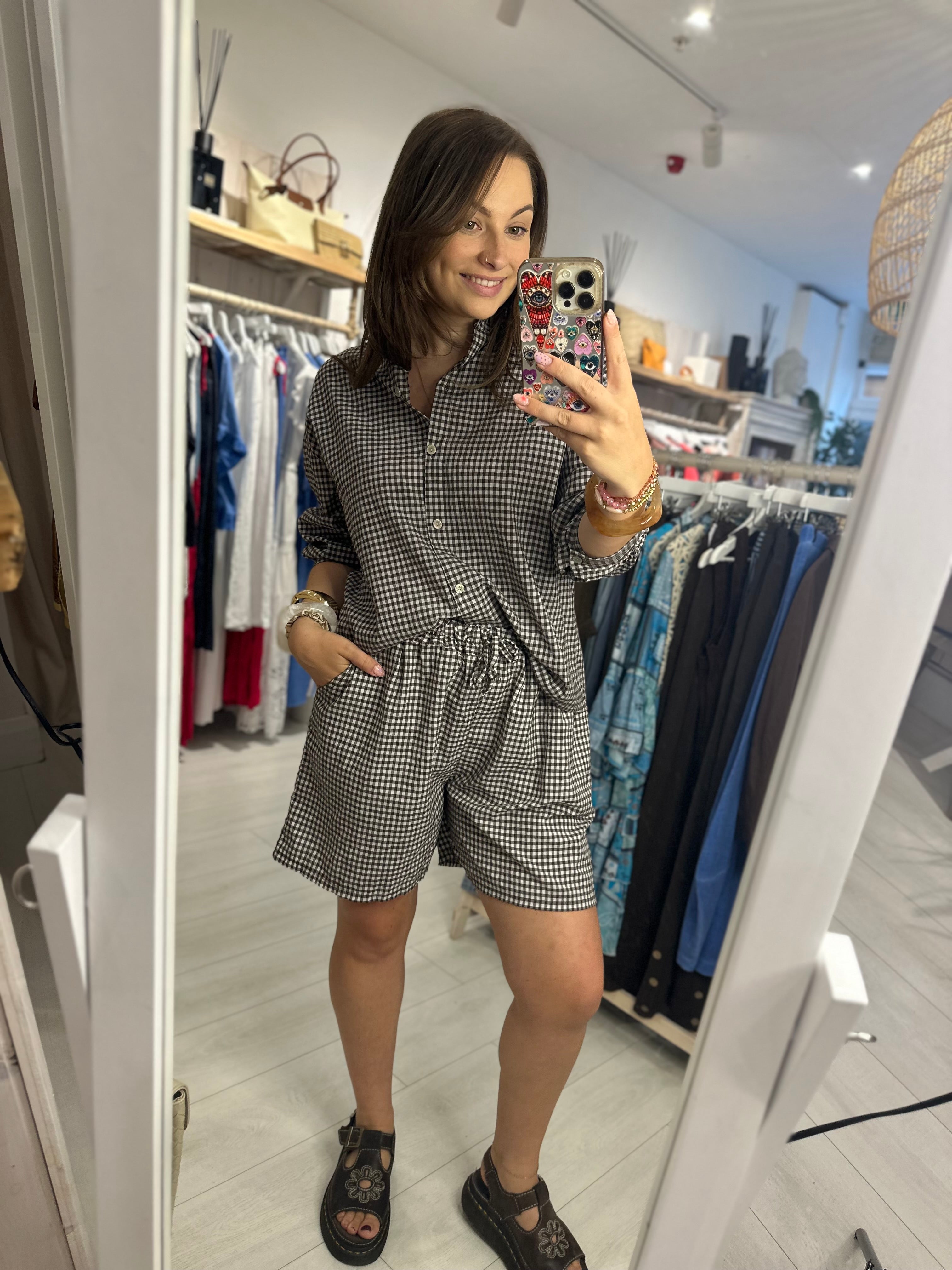 Charli Checkered Shorts