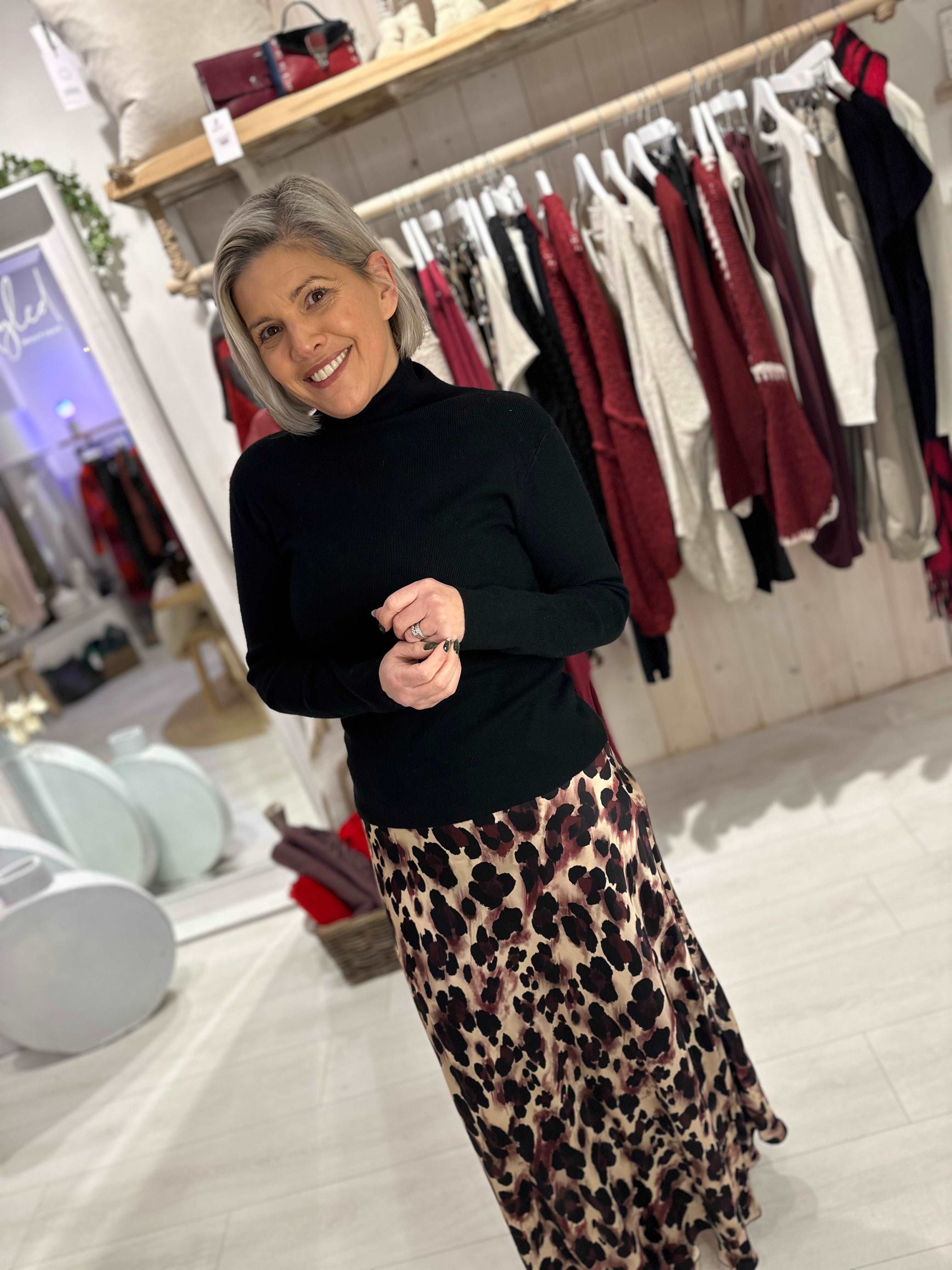 Roxy Roll Neck Top