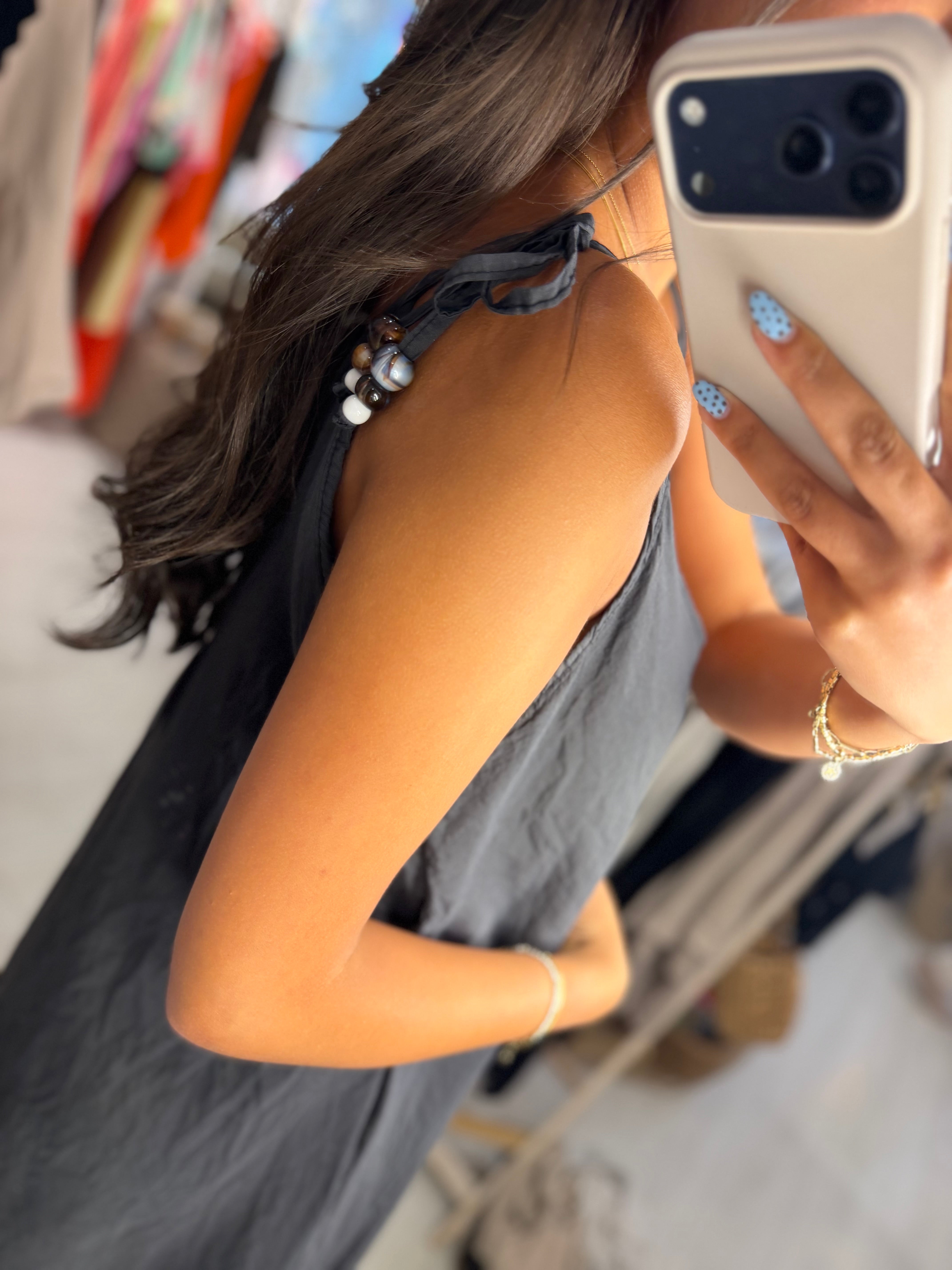 Tilly Bead Strap Maxi Dress