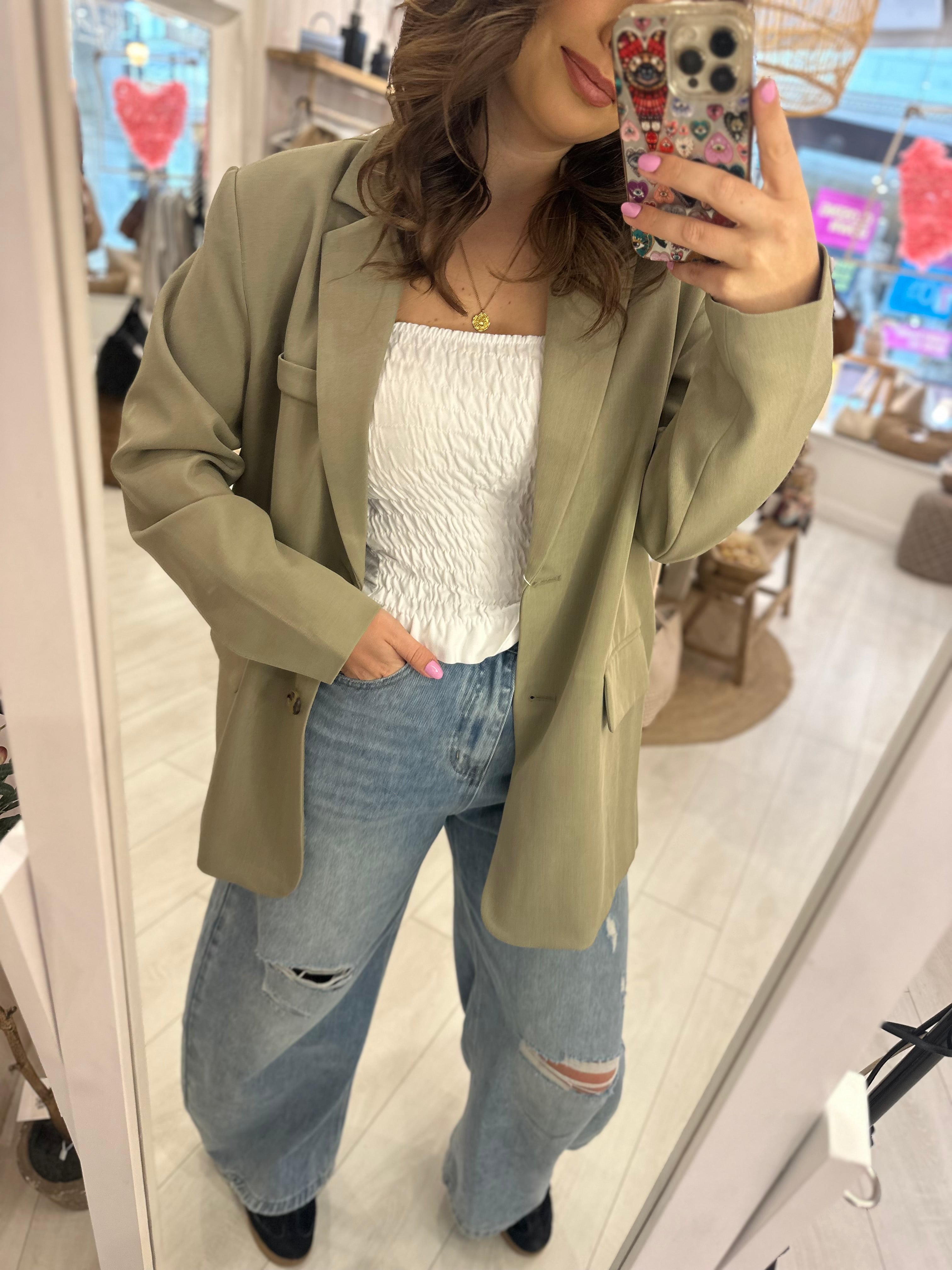 Lizzie Open Back Blazer