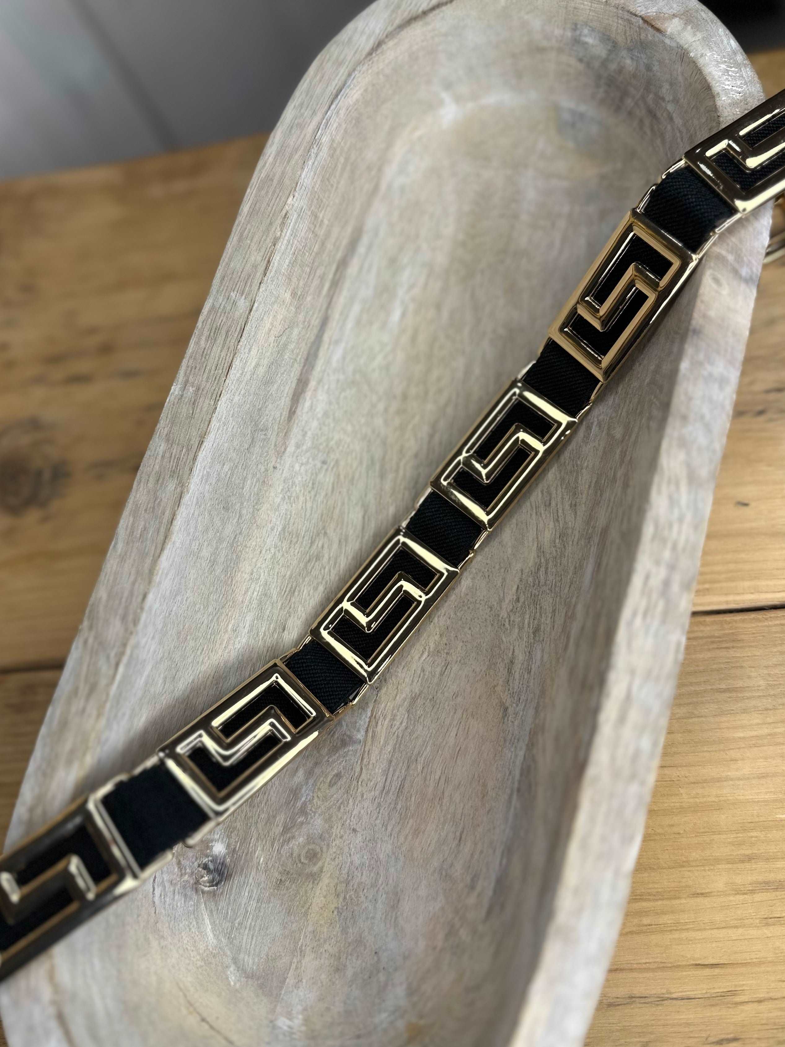 Elasticated Aztec Belt
