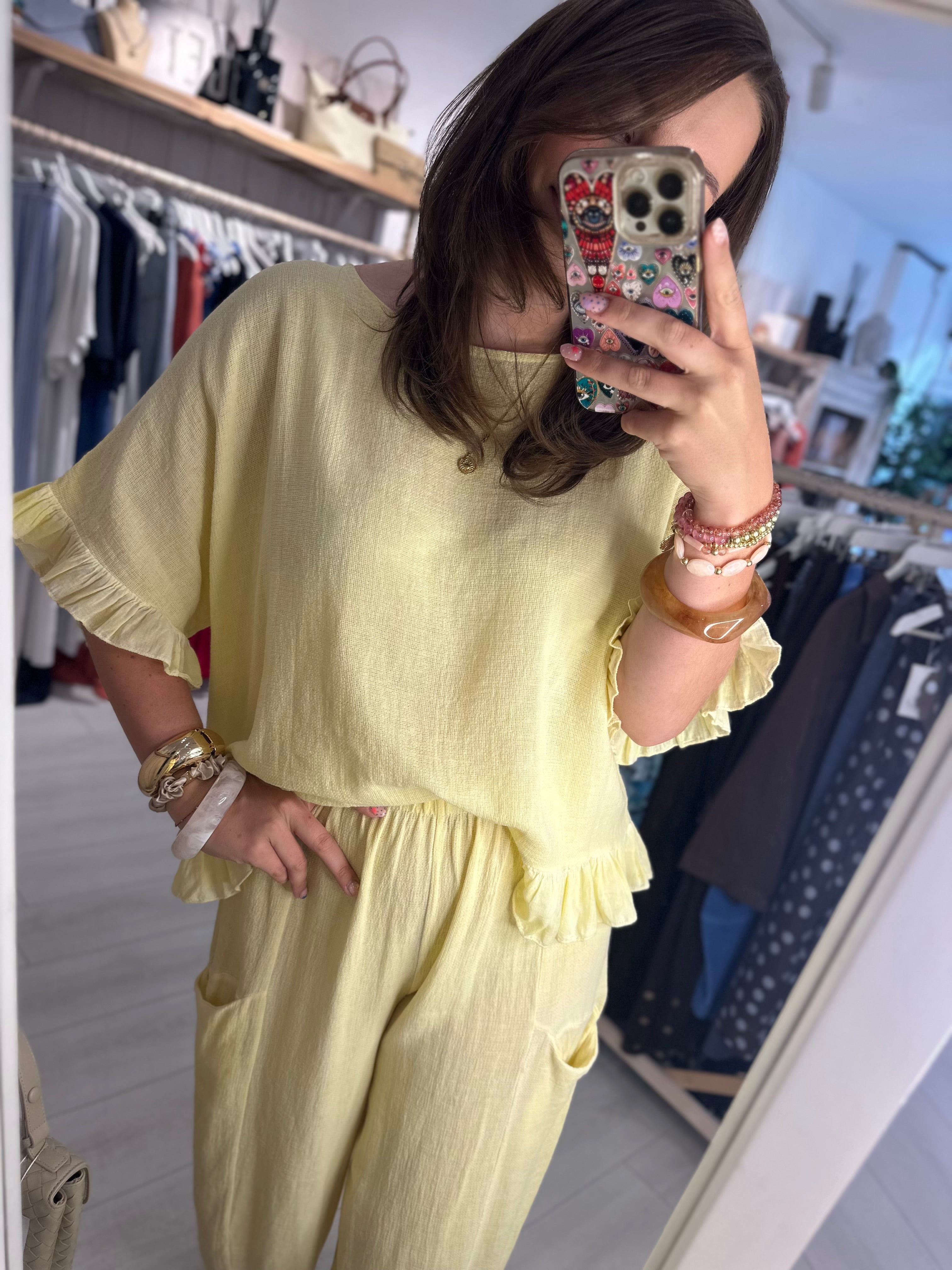 Carlotta Frill Sleeve Top