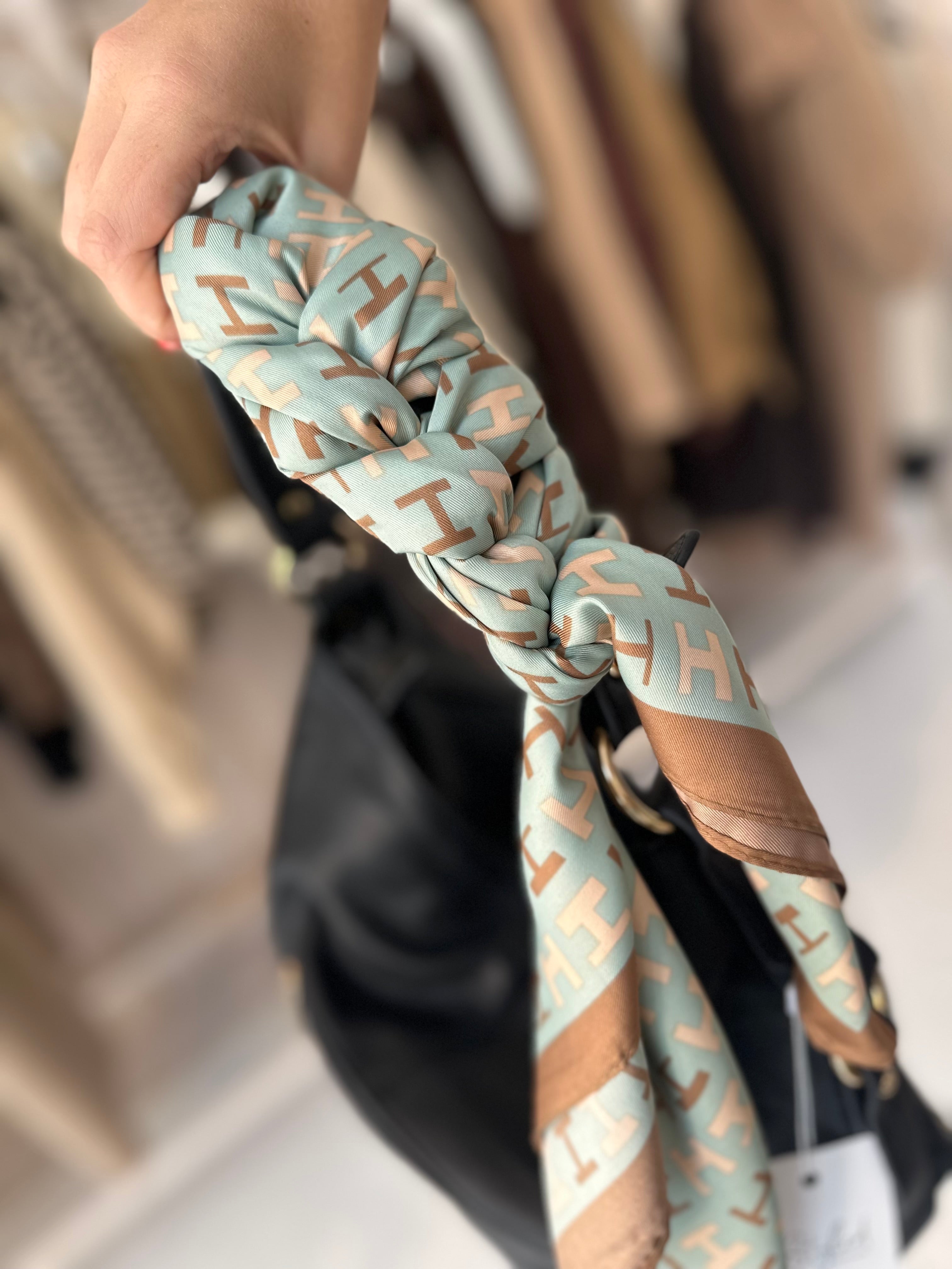 Mini H Print Scarf