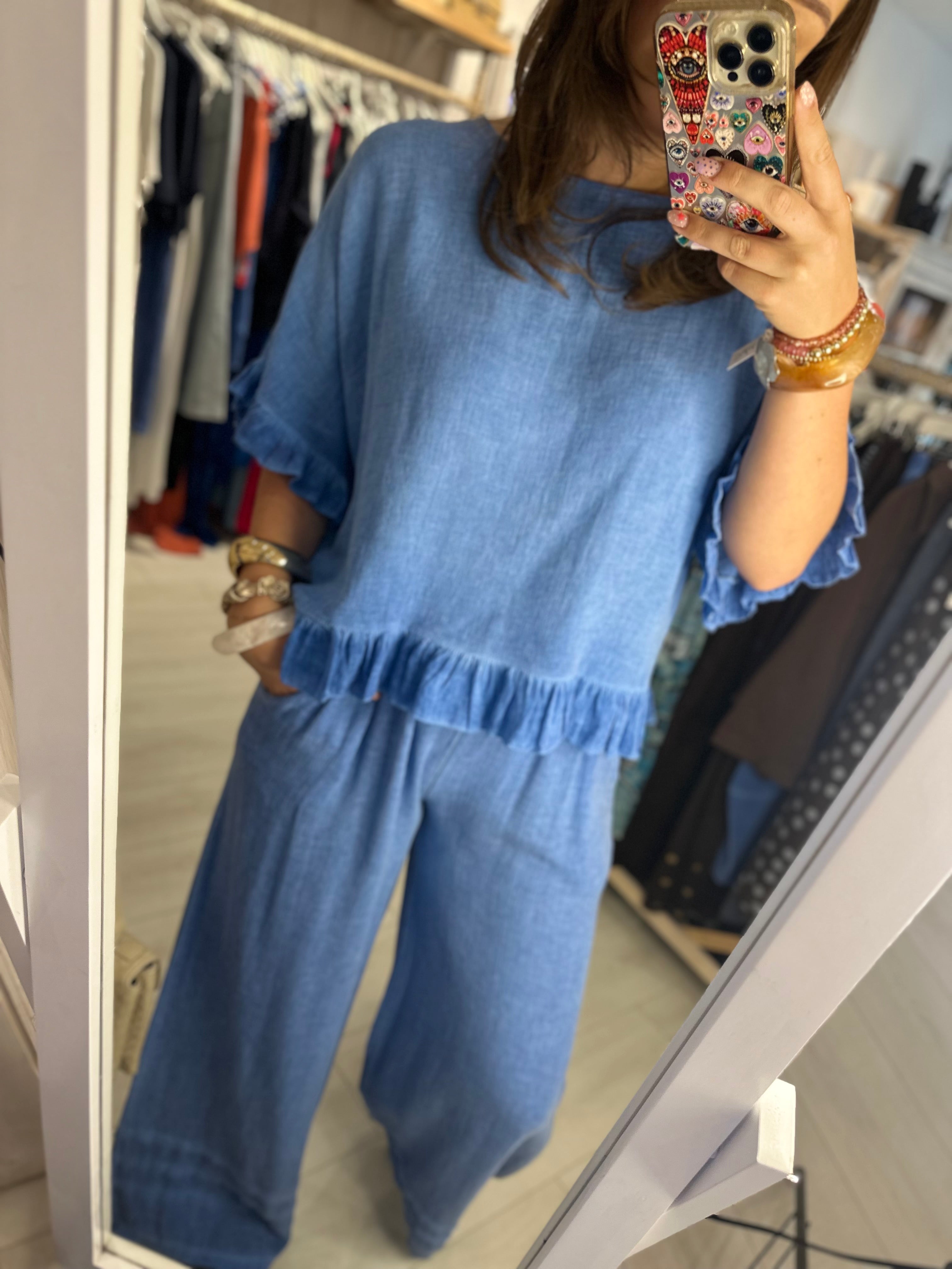 Carlotta Frill Sleeve Top