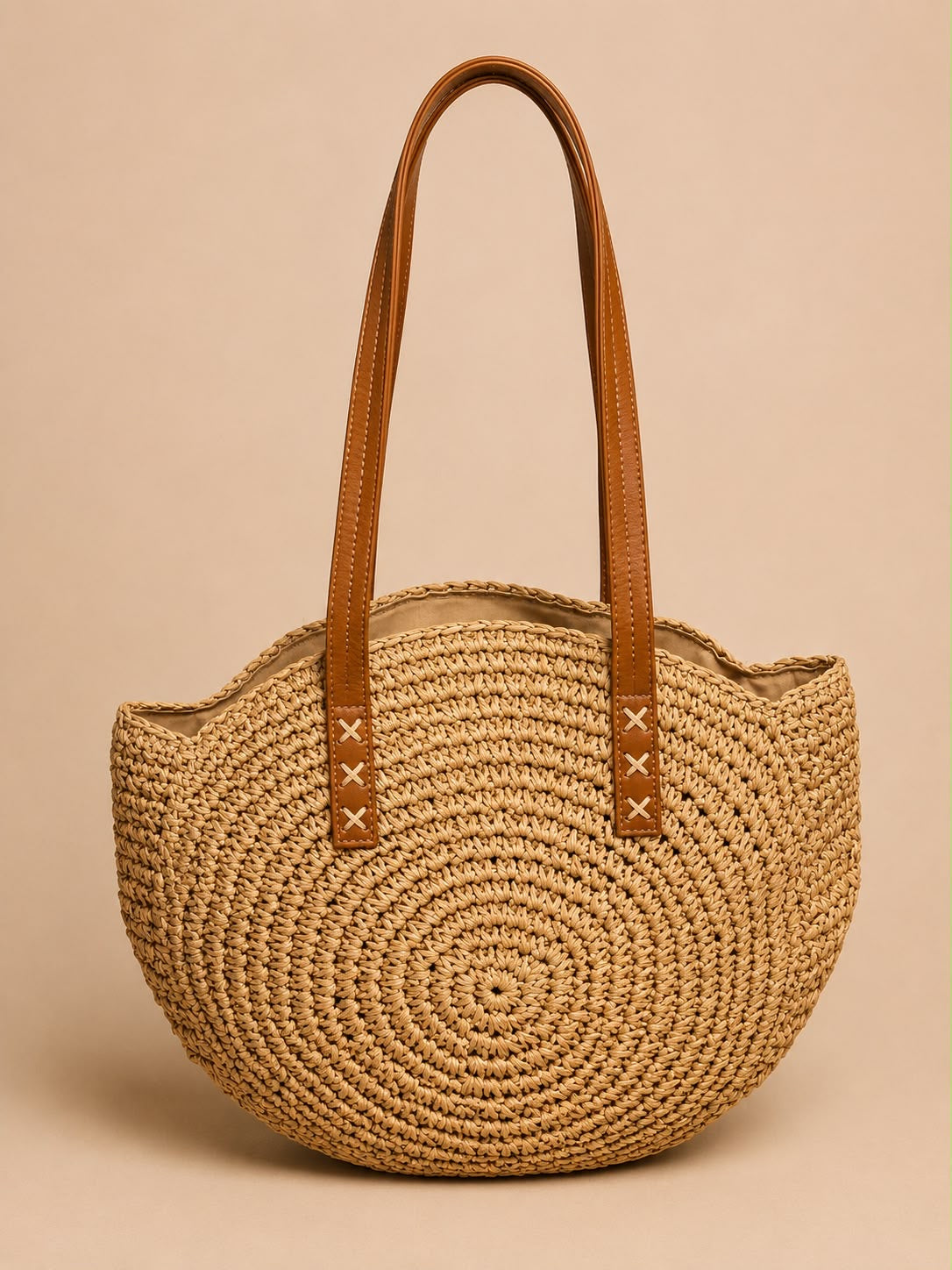 Priya Circular Straw Bag