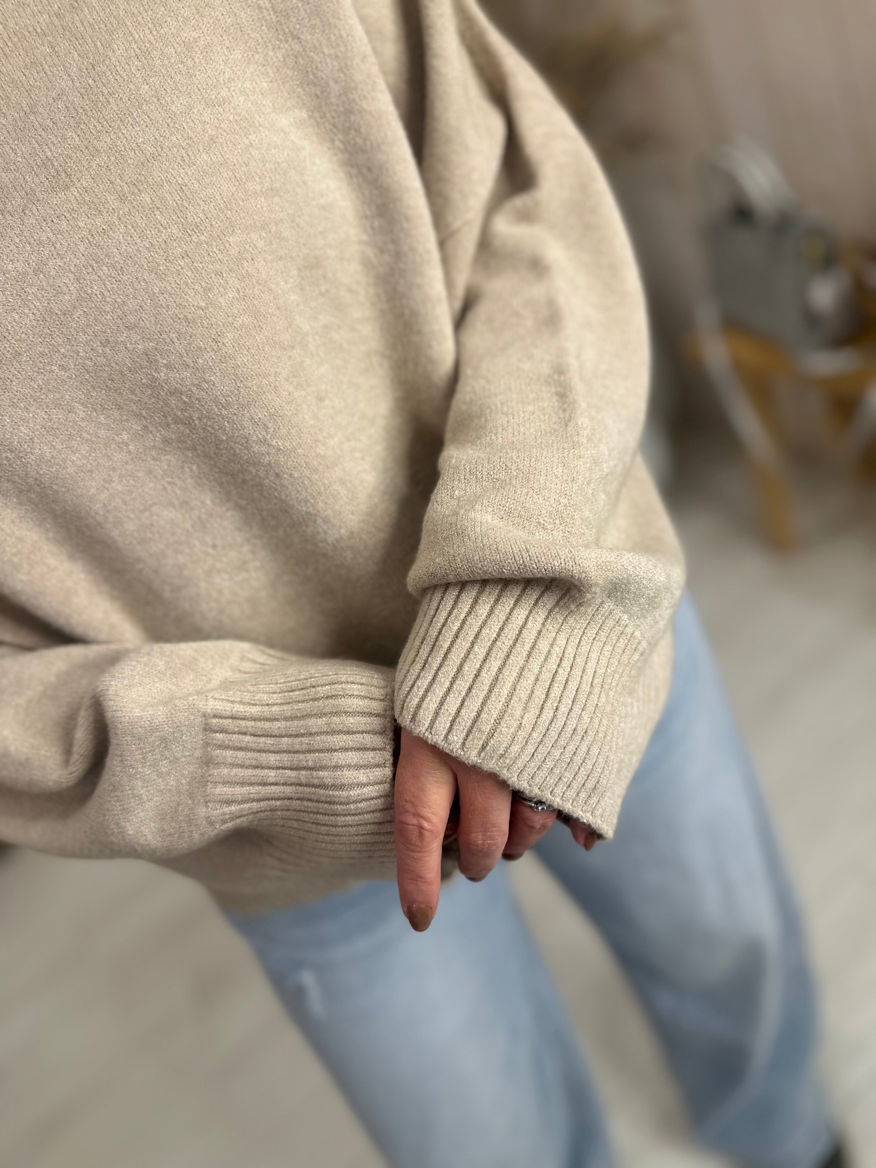 Luxe Karine Round Neck Heavy Knit
