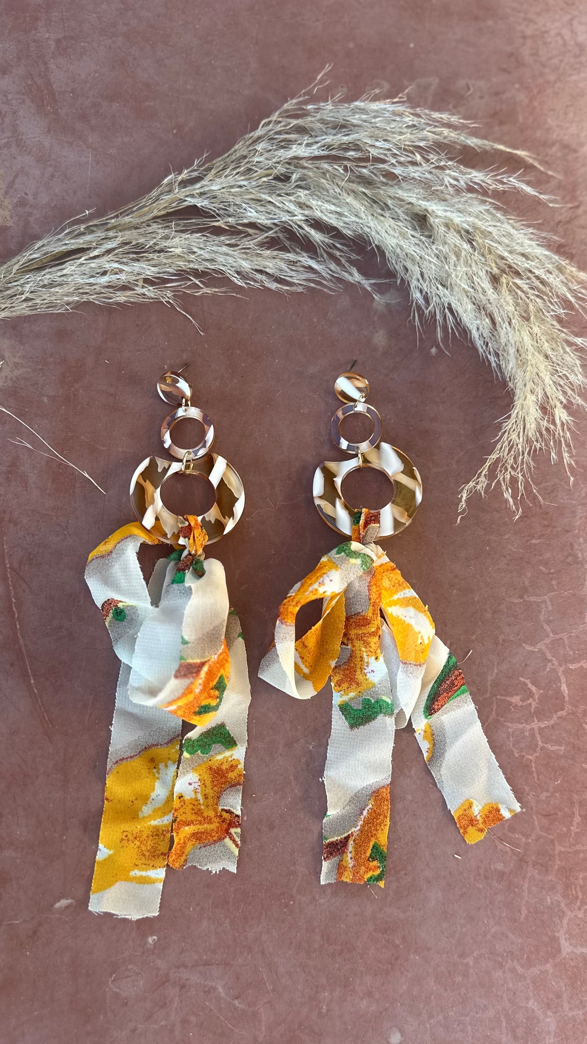 Meryem Feathered Earrings