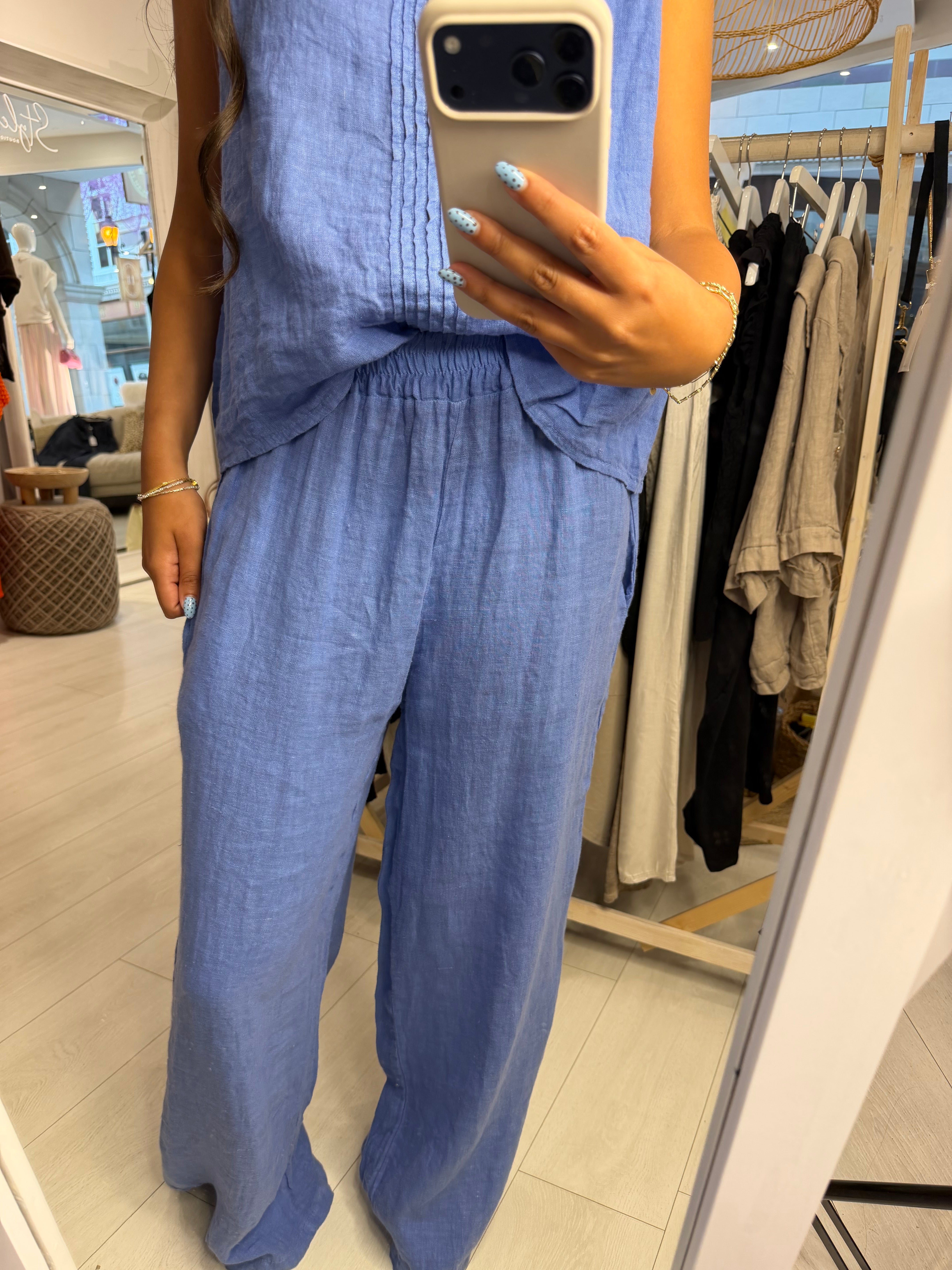 Polly Pleat Detail Trousers