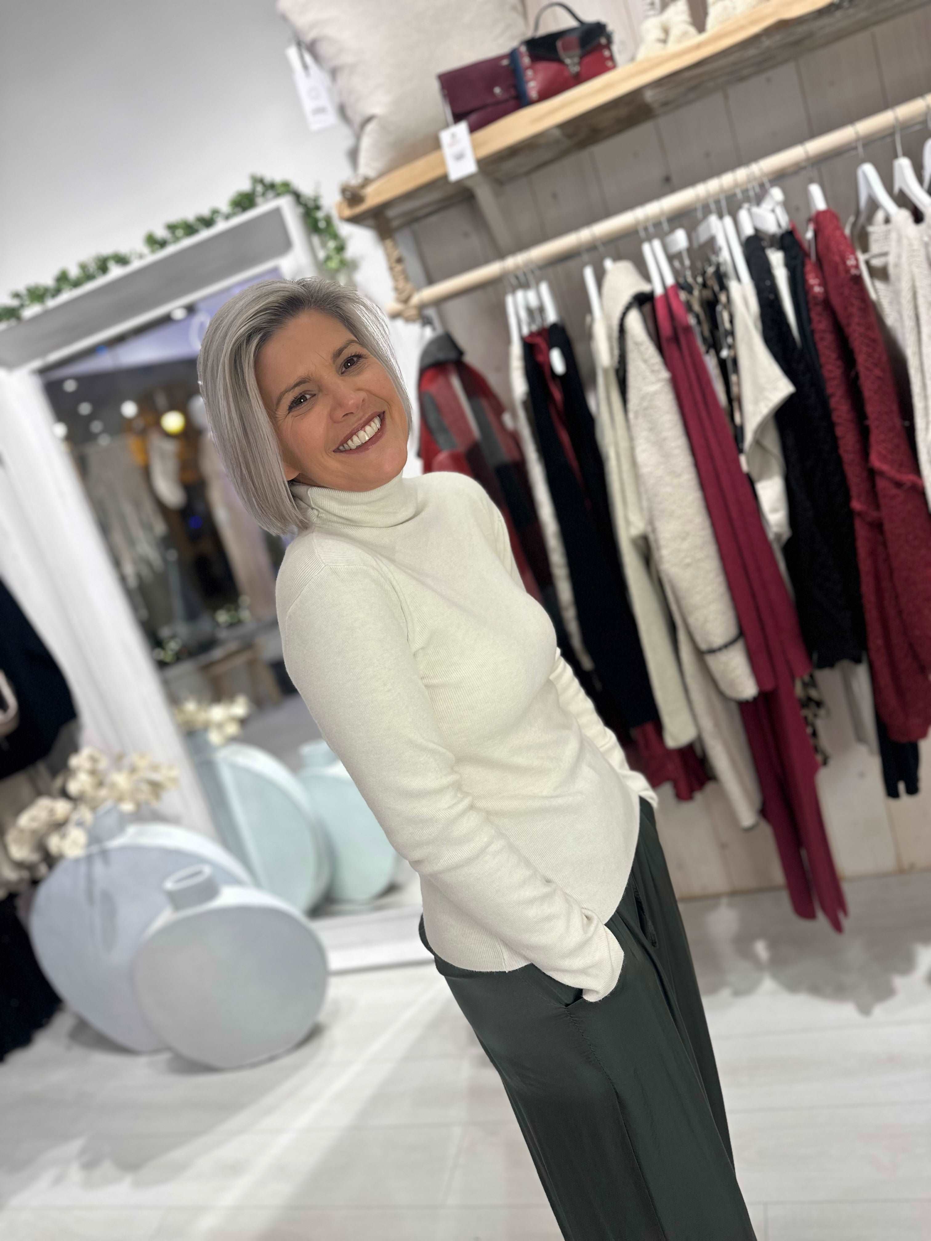 Roxy Roll Neck Top