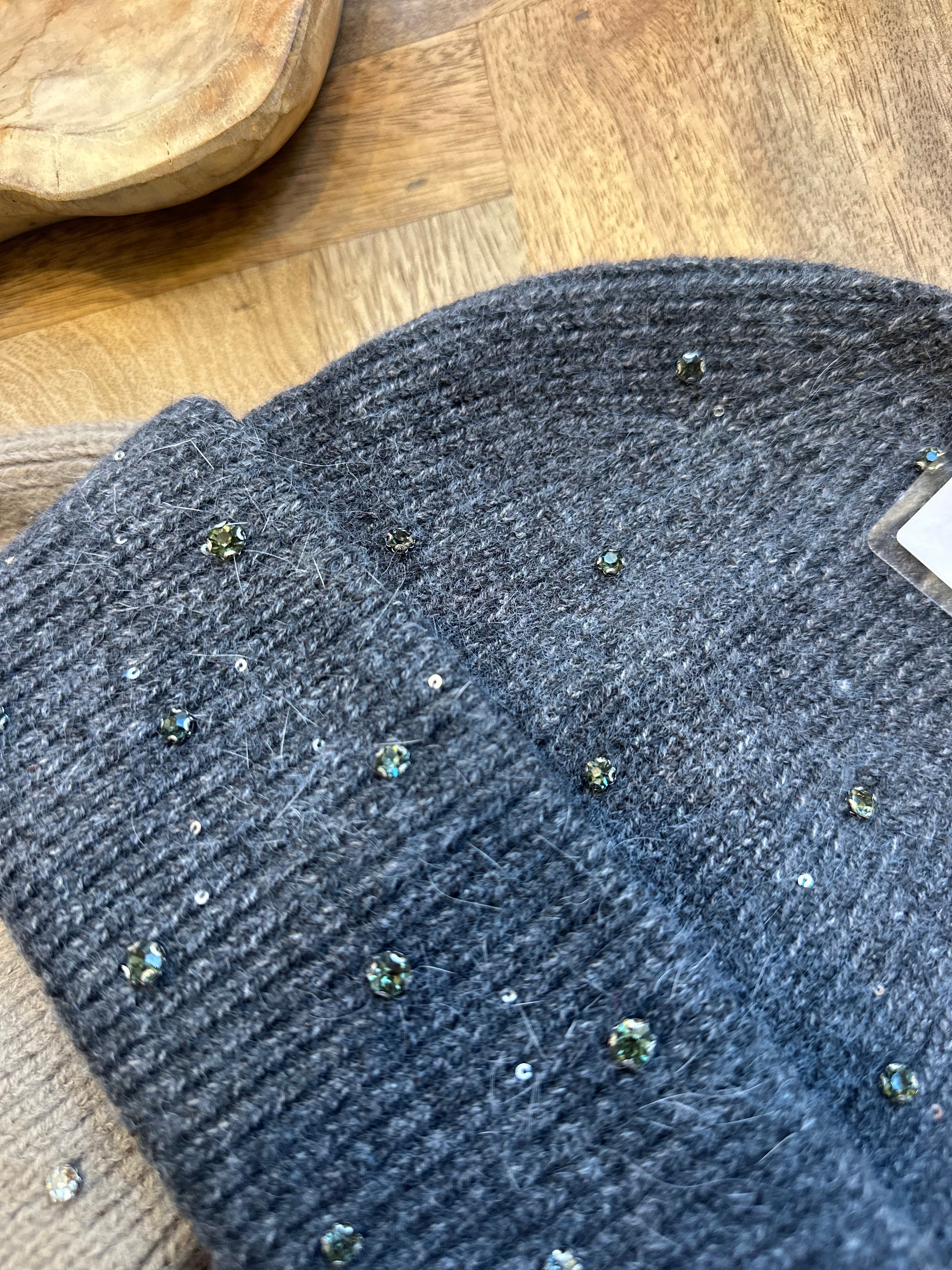 Diamante Knitted Hat