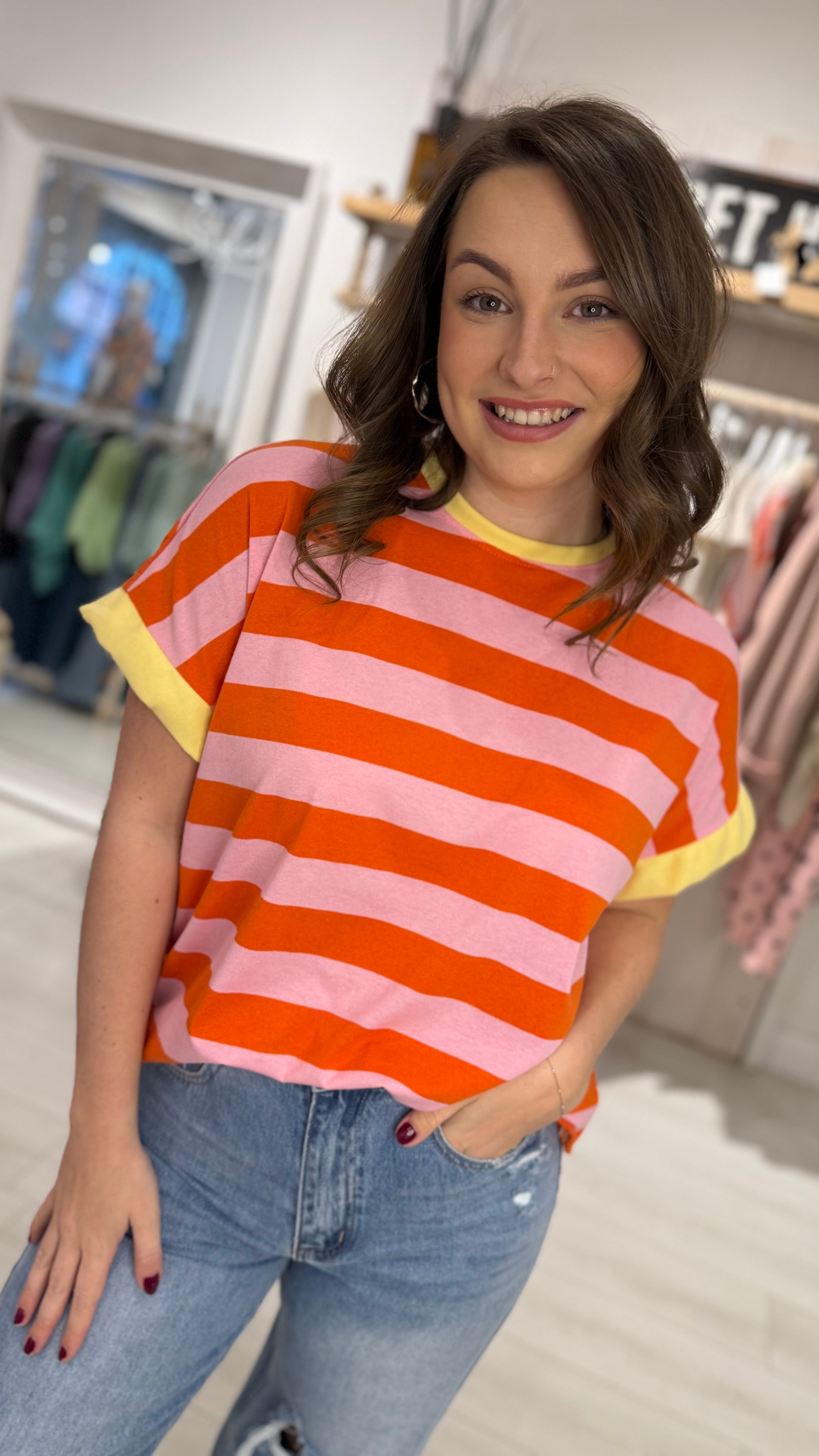 Angie Stripe Tee