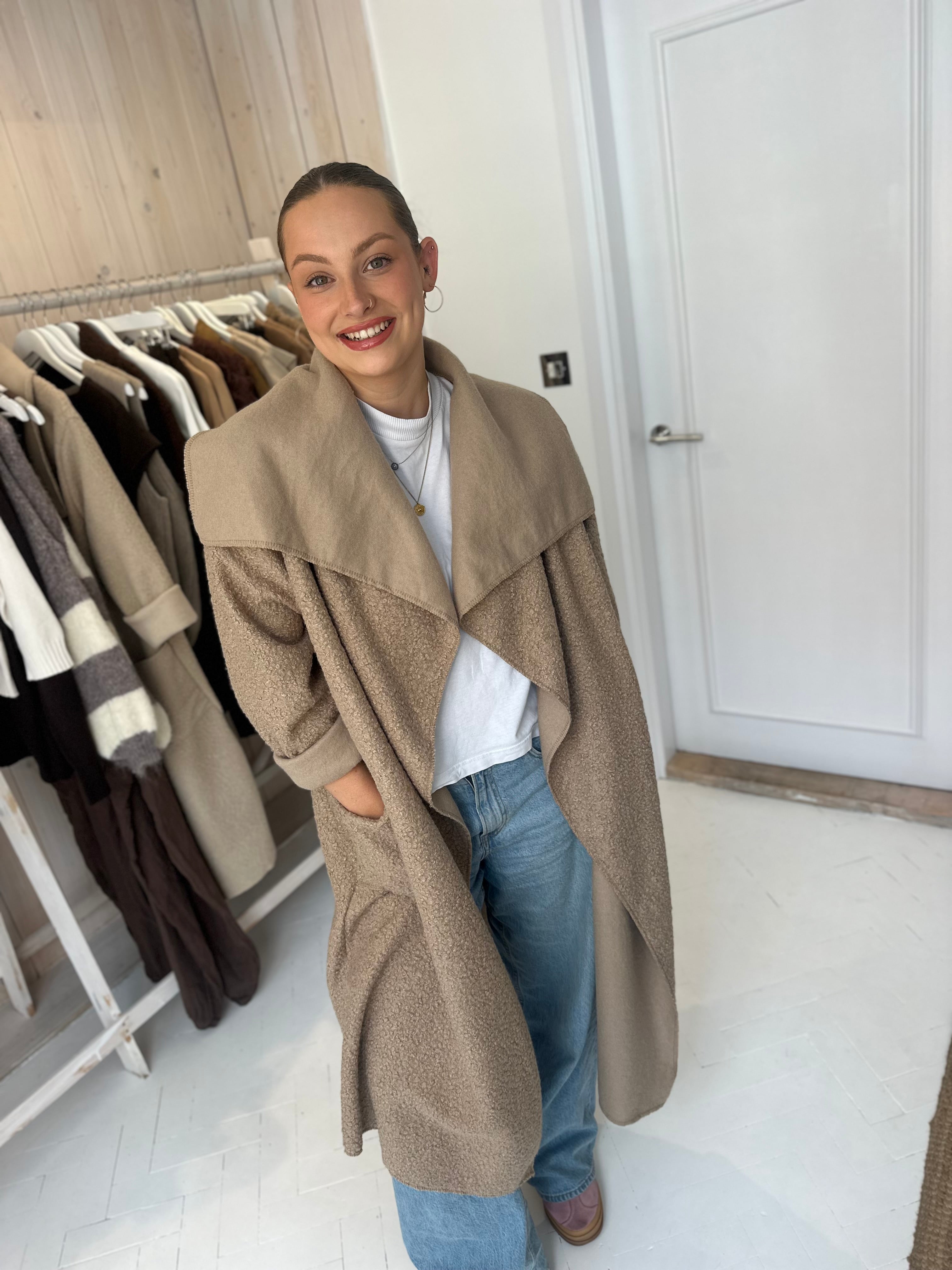 Leila Boucle Overcoat