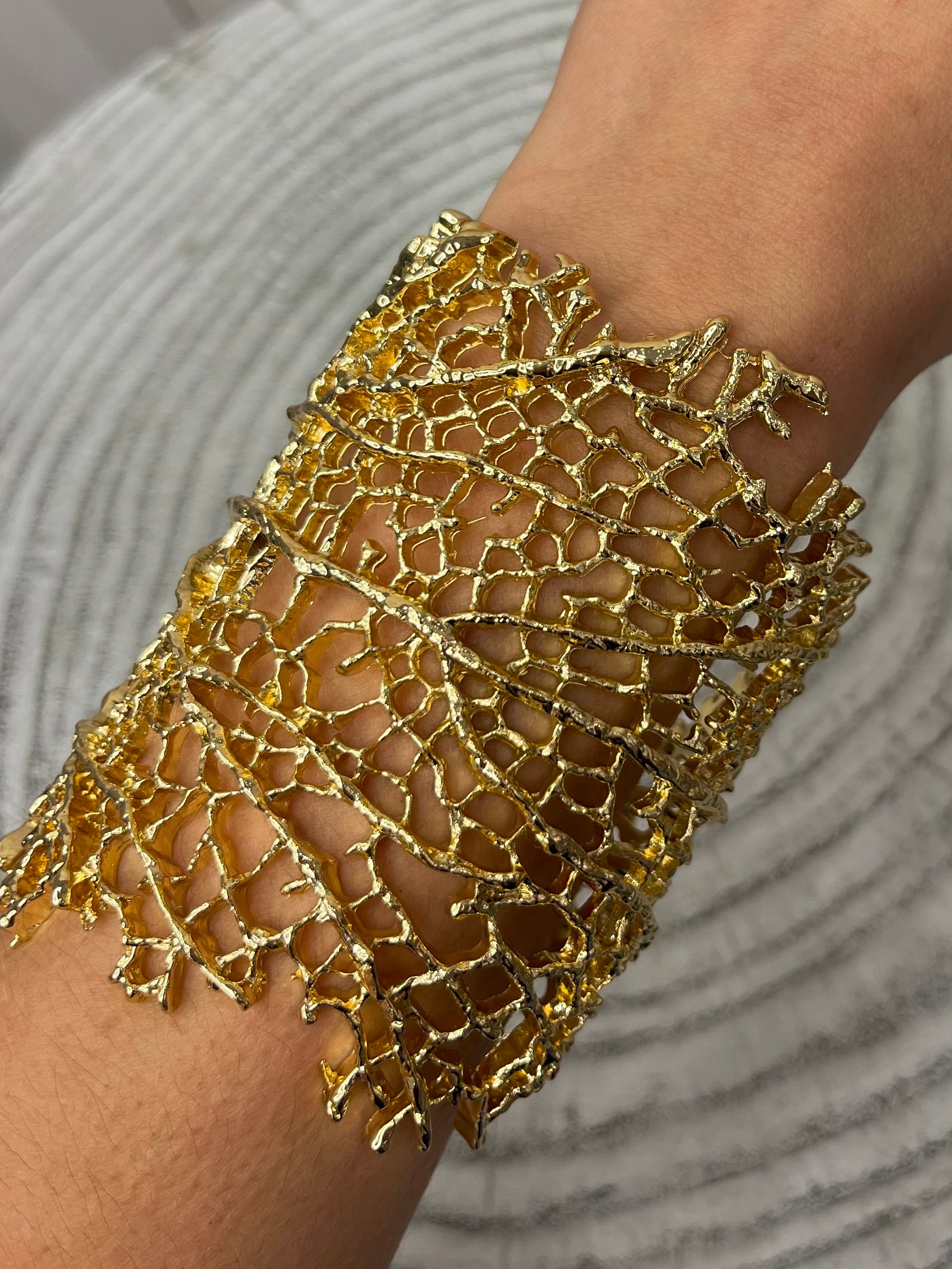 Leaf Skeleton Bangle