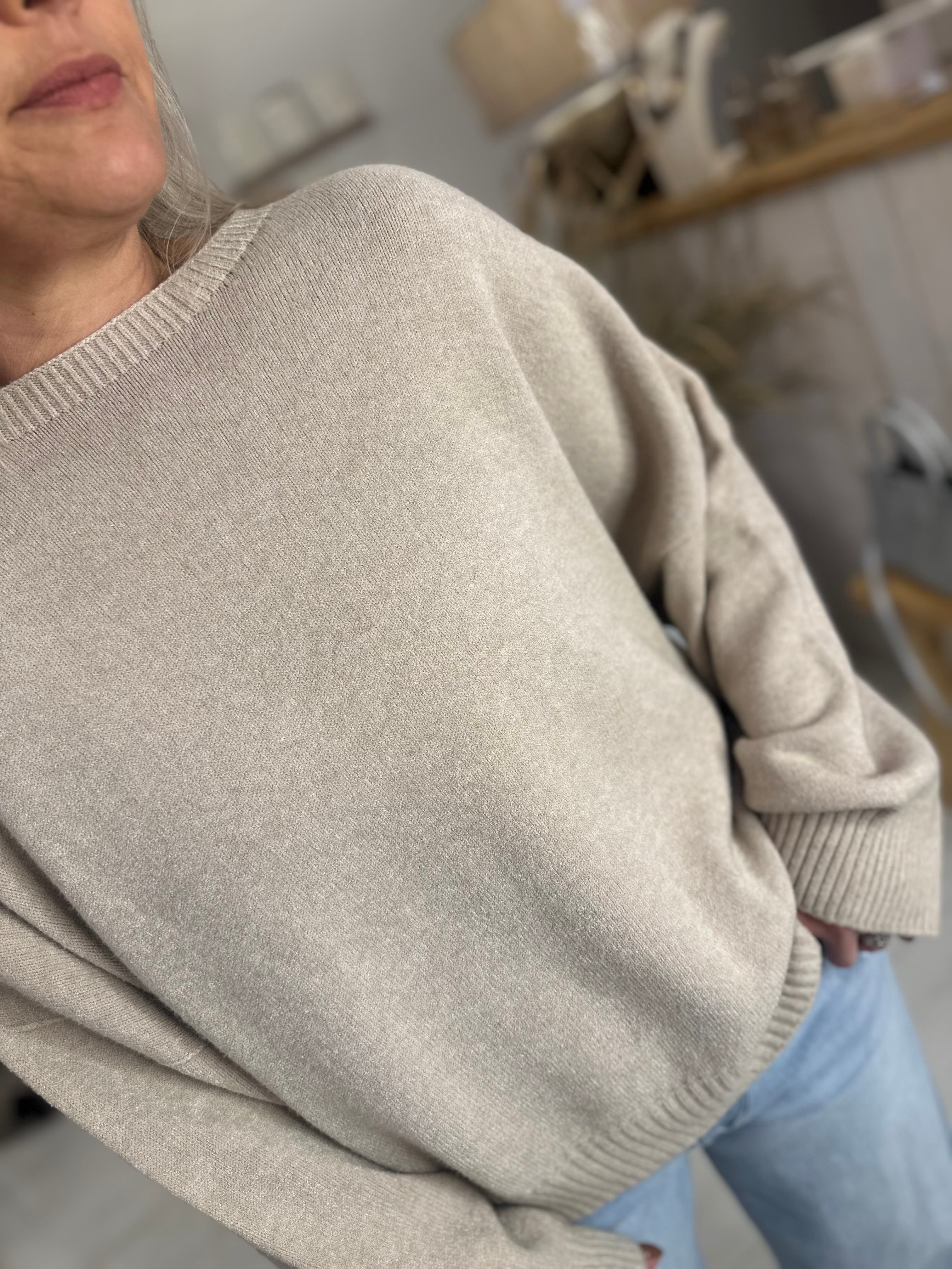 Luxe Karine Round Neck Heavy Knit