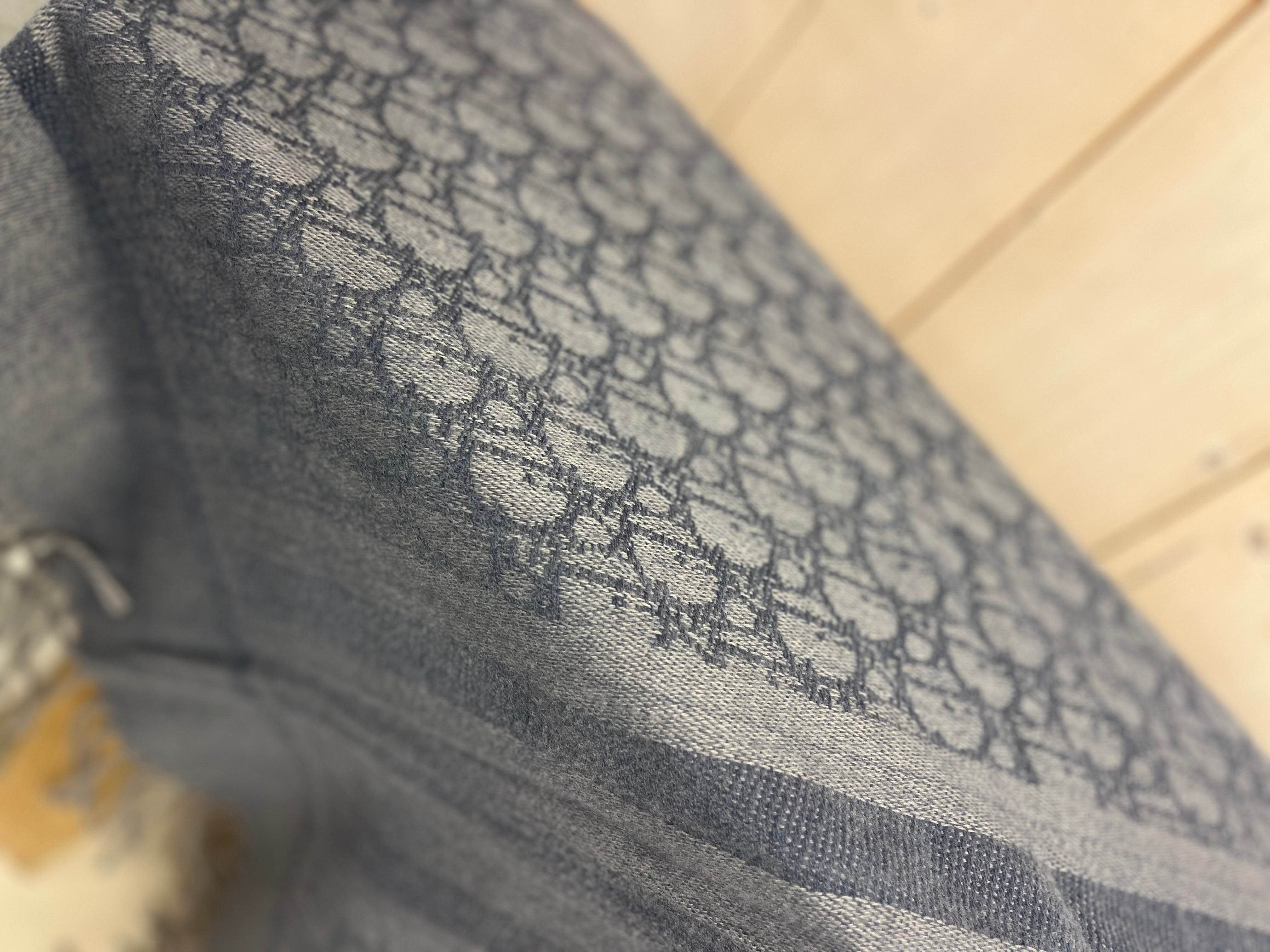 Embroidered Text Scarf