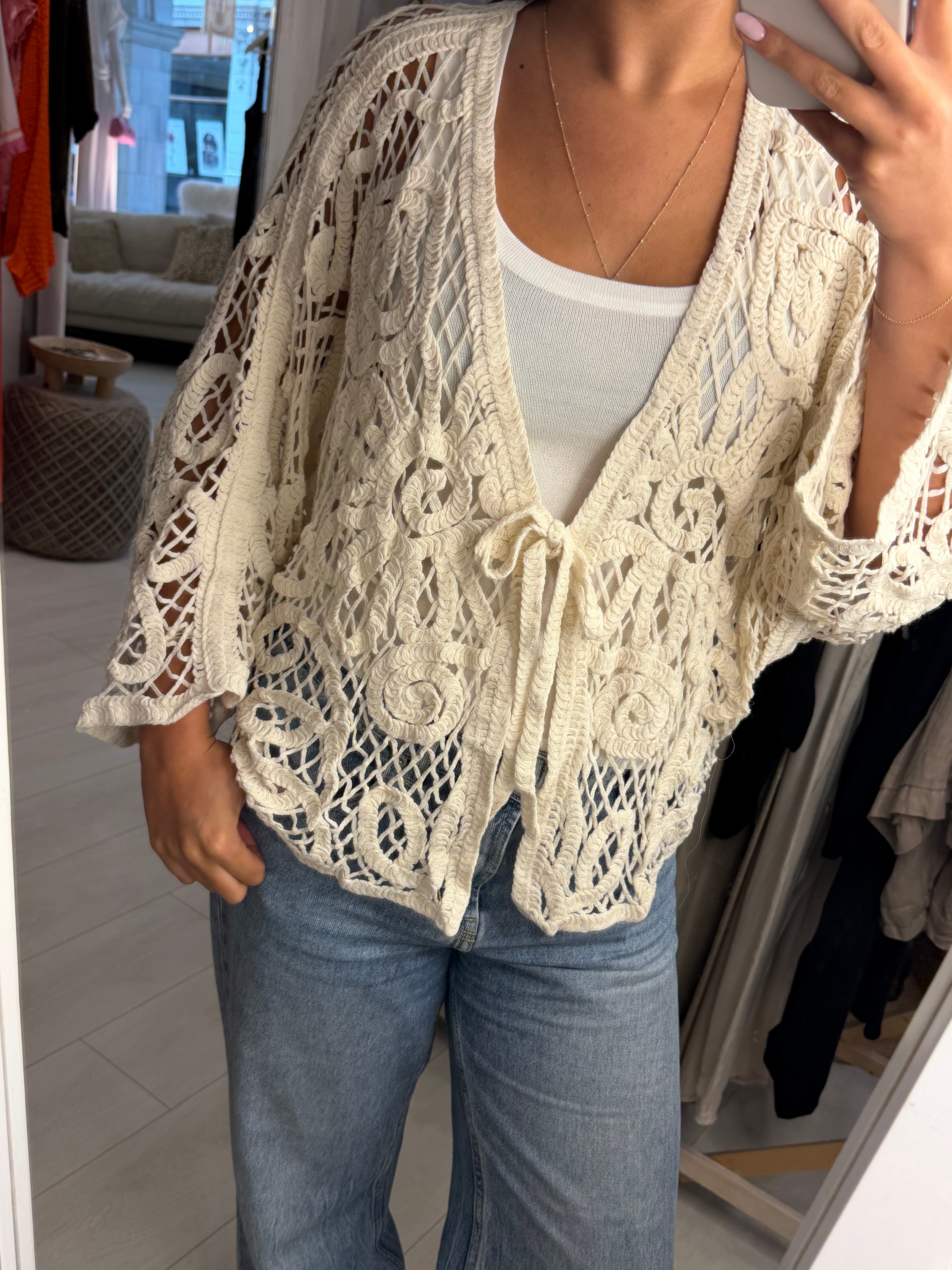 Minnie Crochet Cardigan