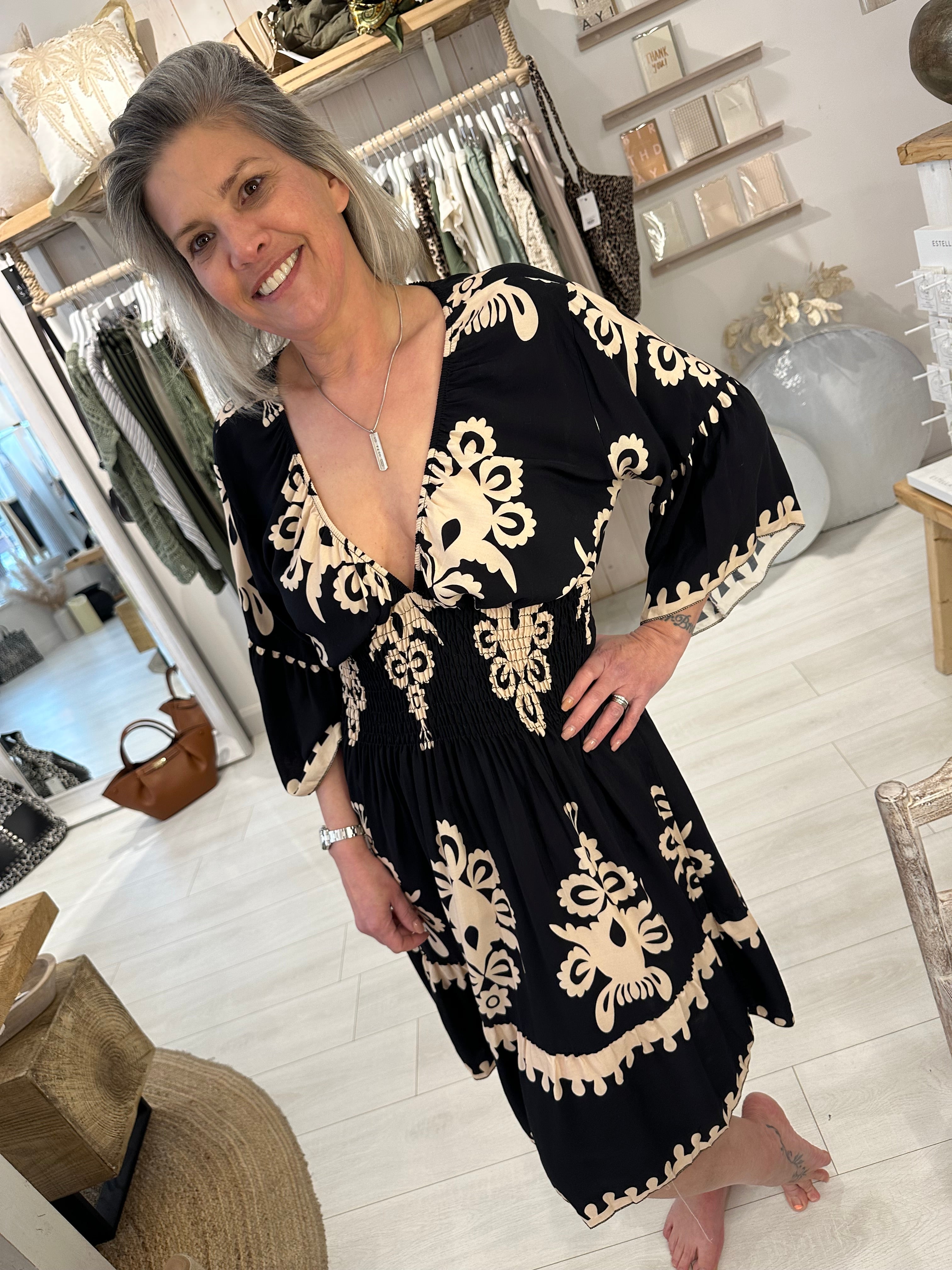 Jazzy Smock Dress