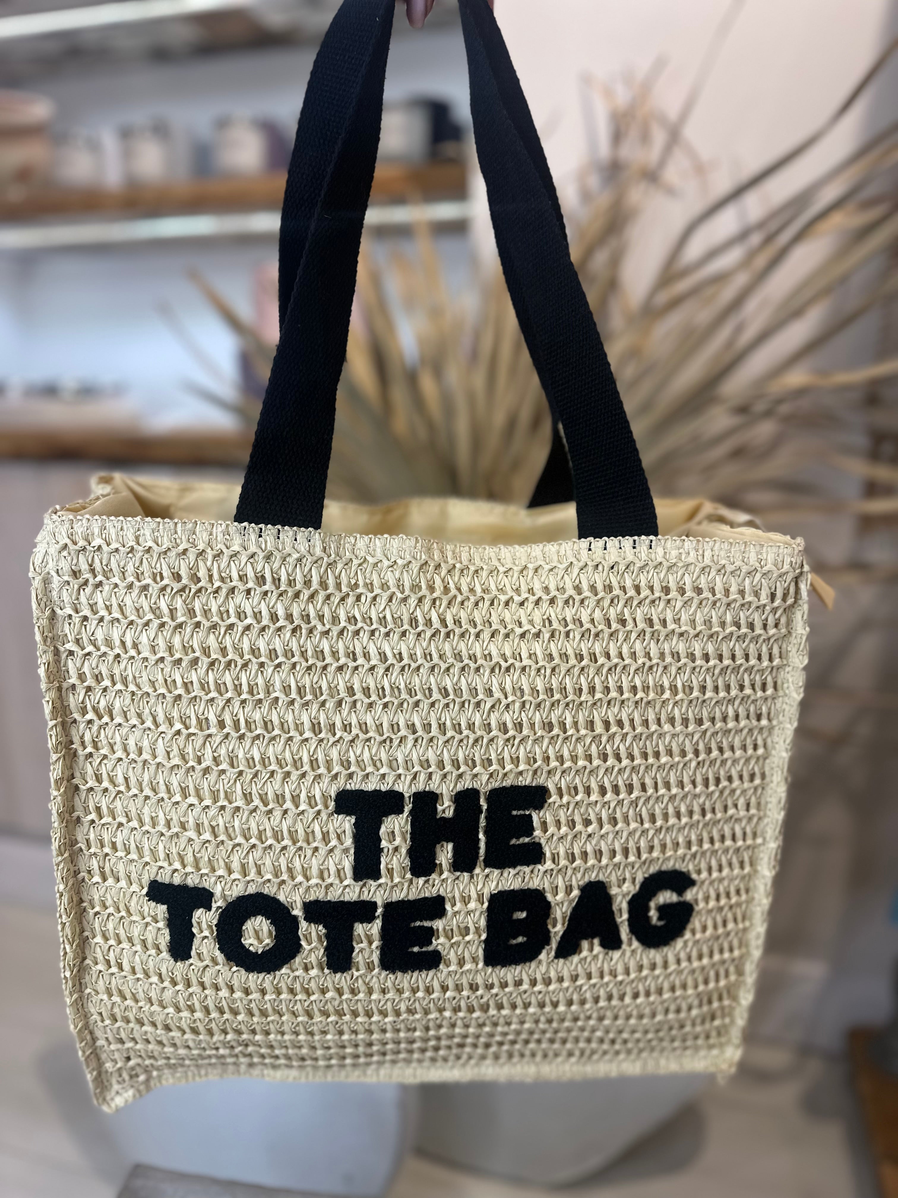 The Large Straw Tote