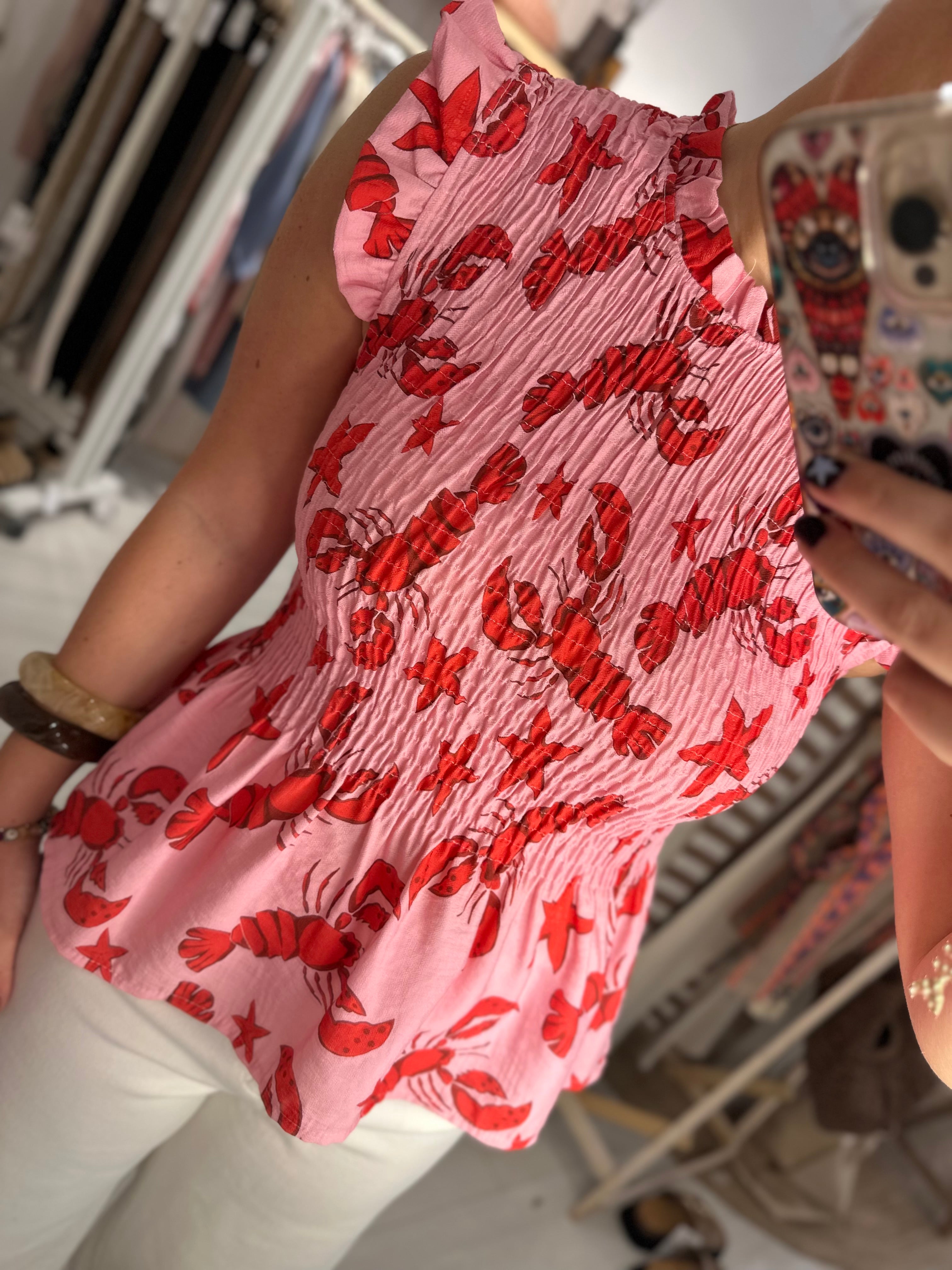 Yasmine Lobster Elastic Top