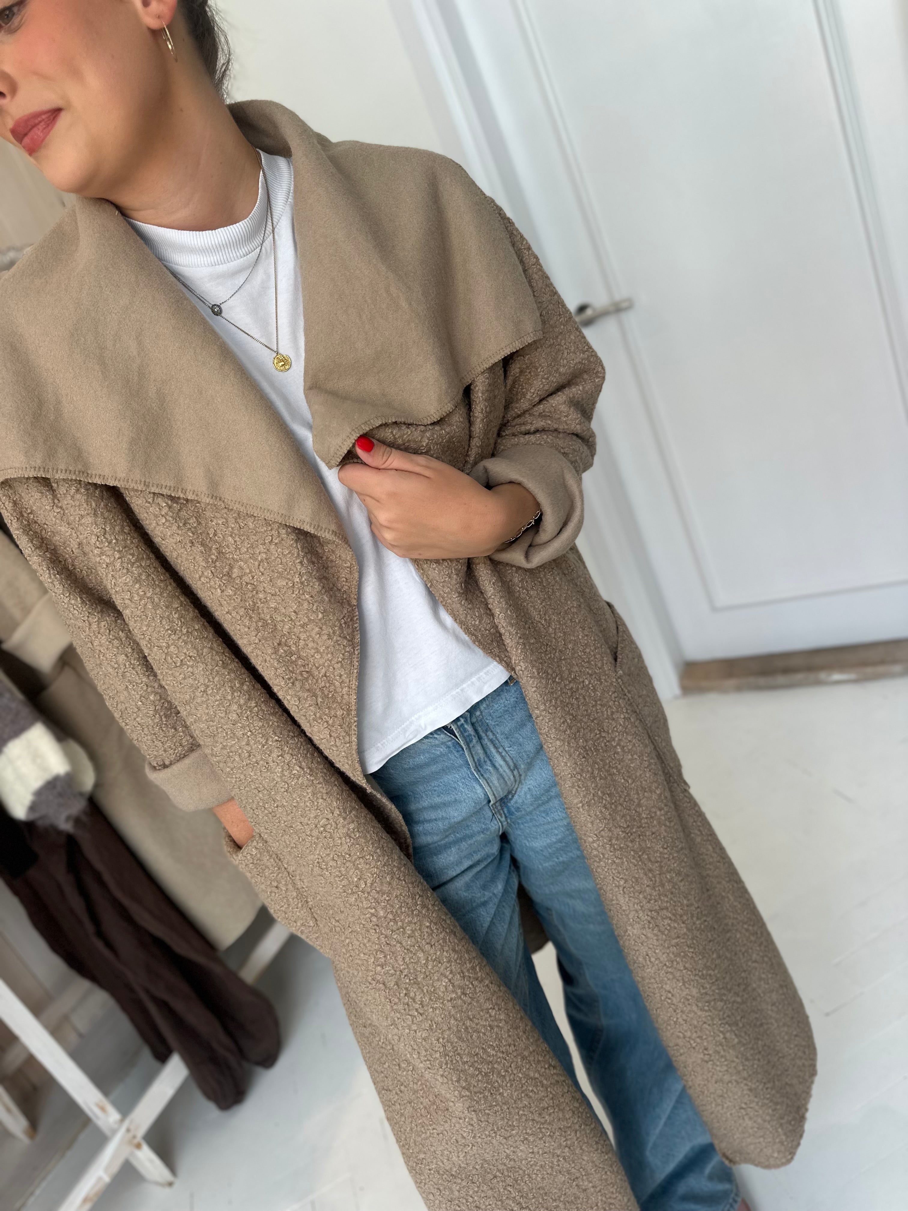 Leila Boucle Overcoat