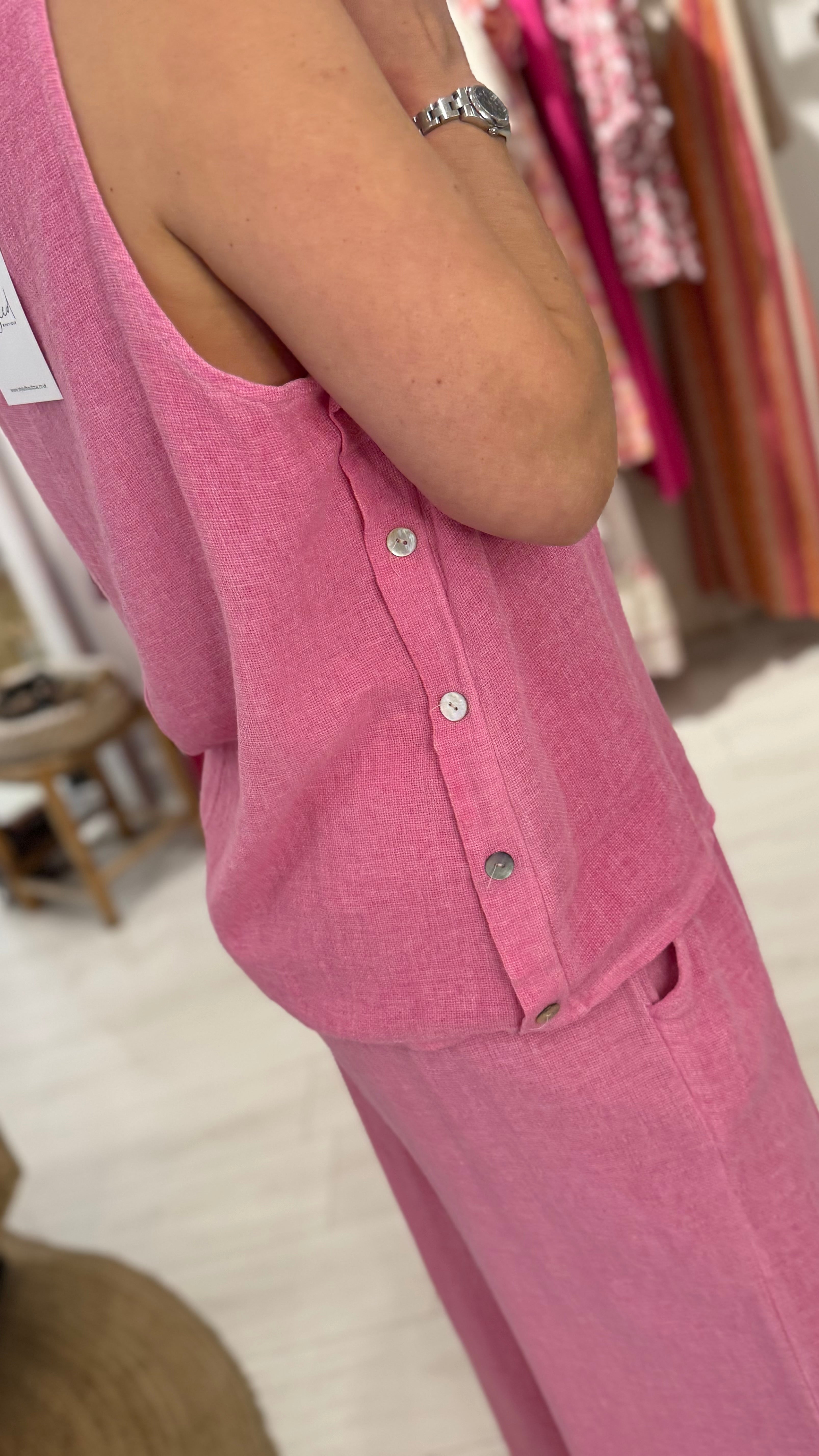 Carolta Button Side Vest