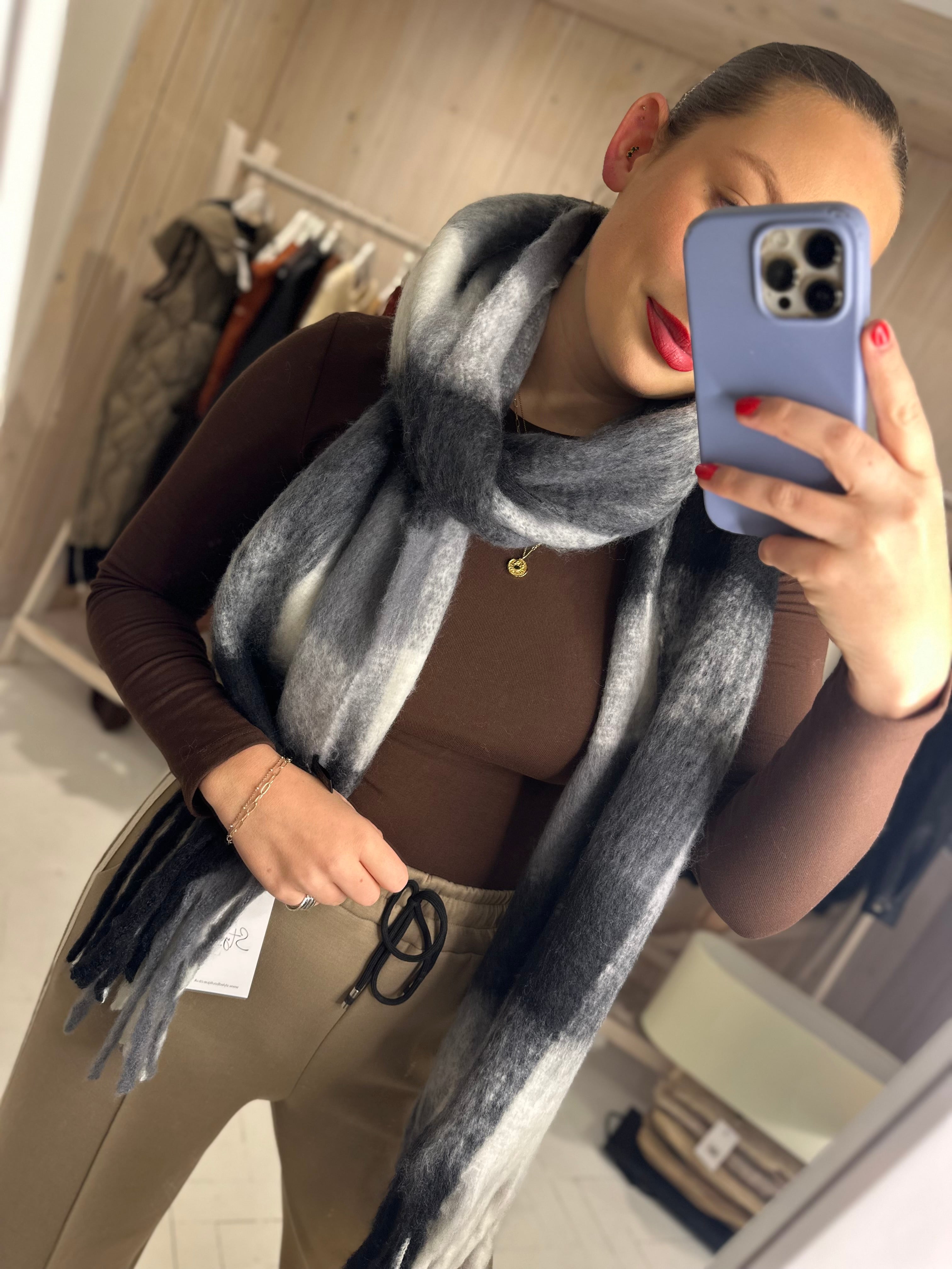 Chunky Scarf - Checkered