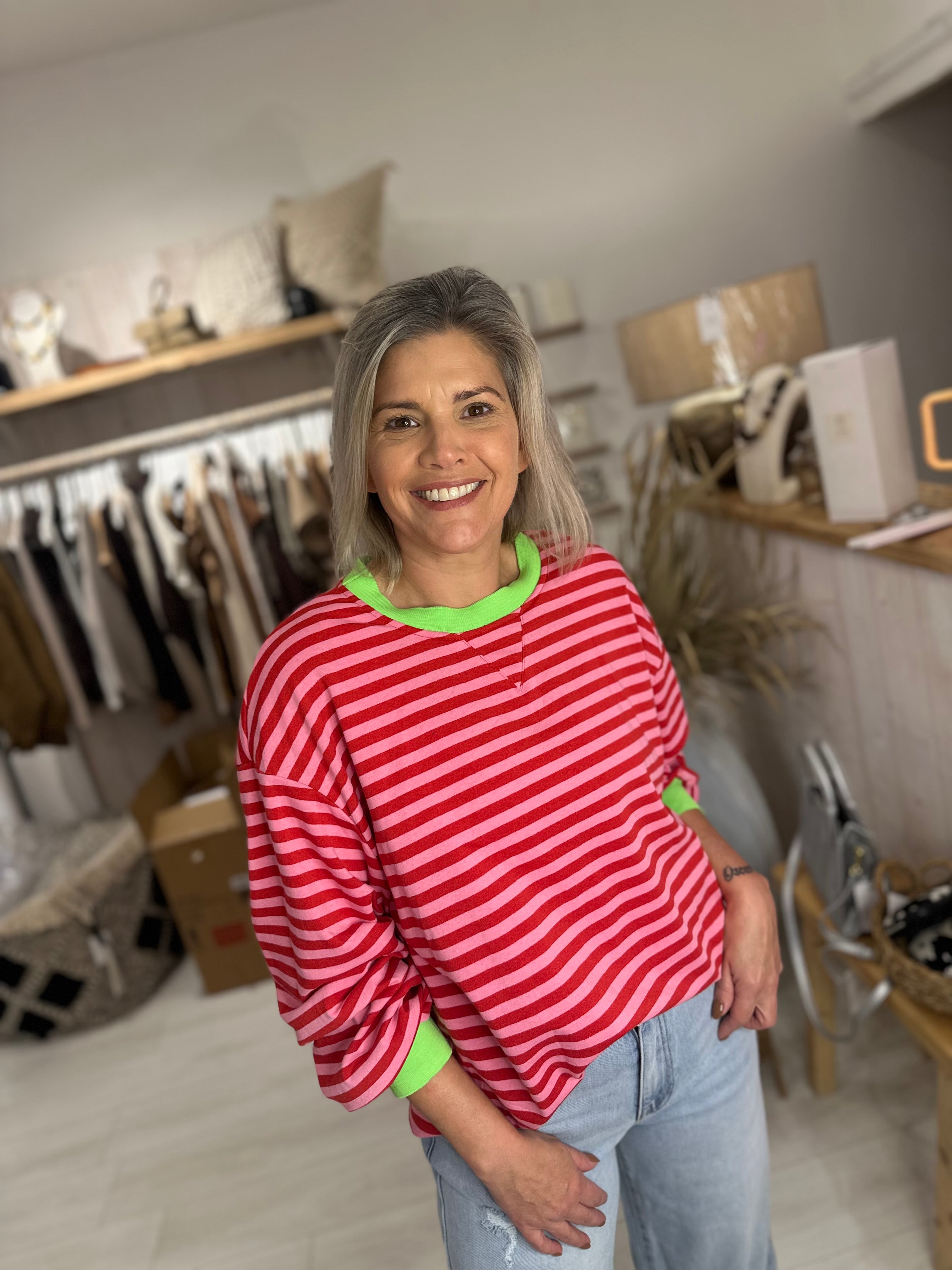 Aura Striped Top