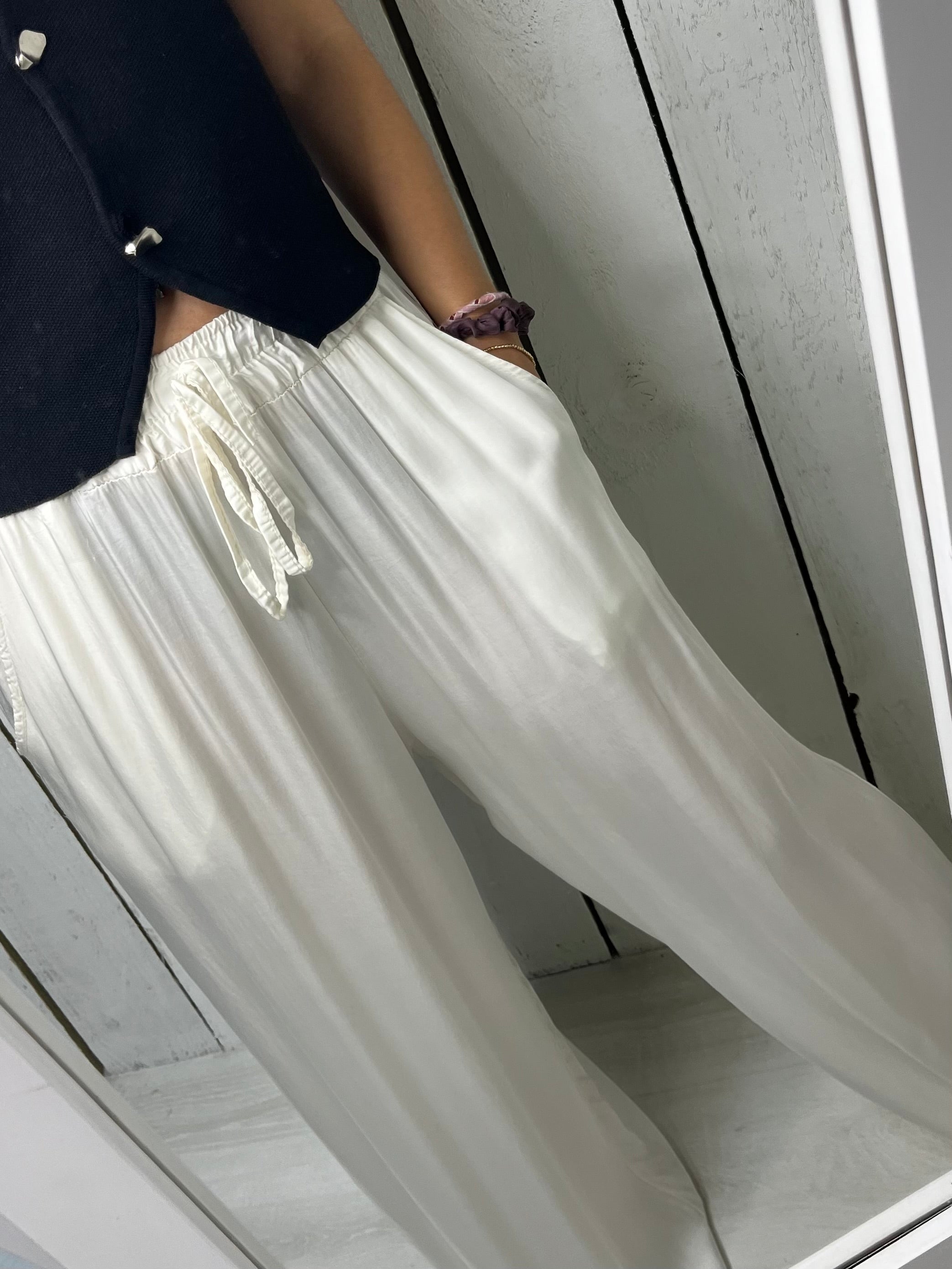 Ivy Satin Wide Leg Trouser