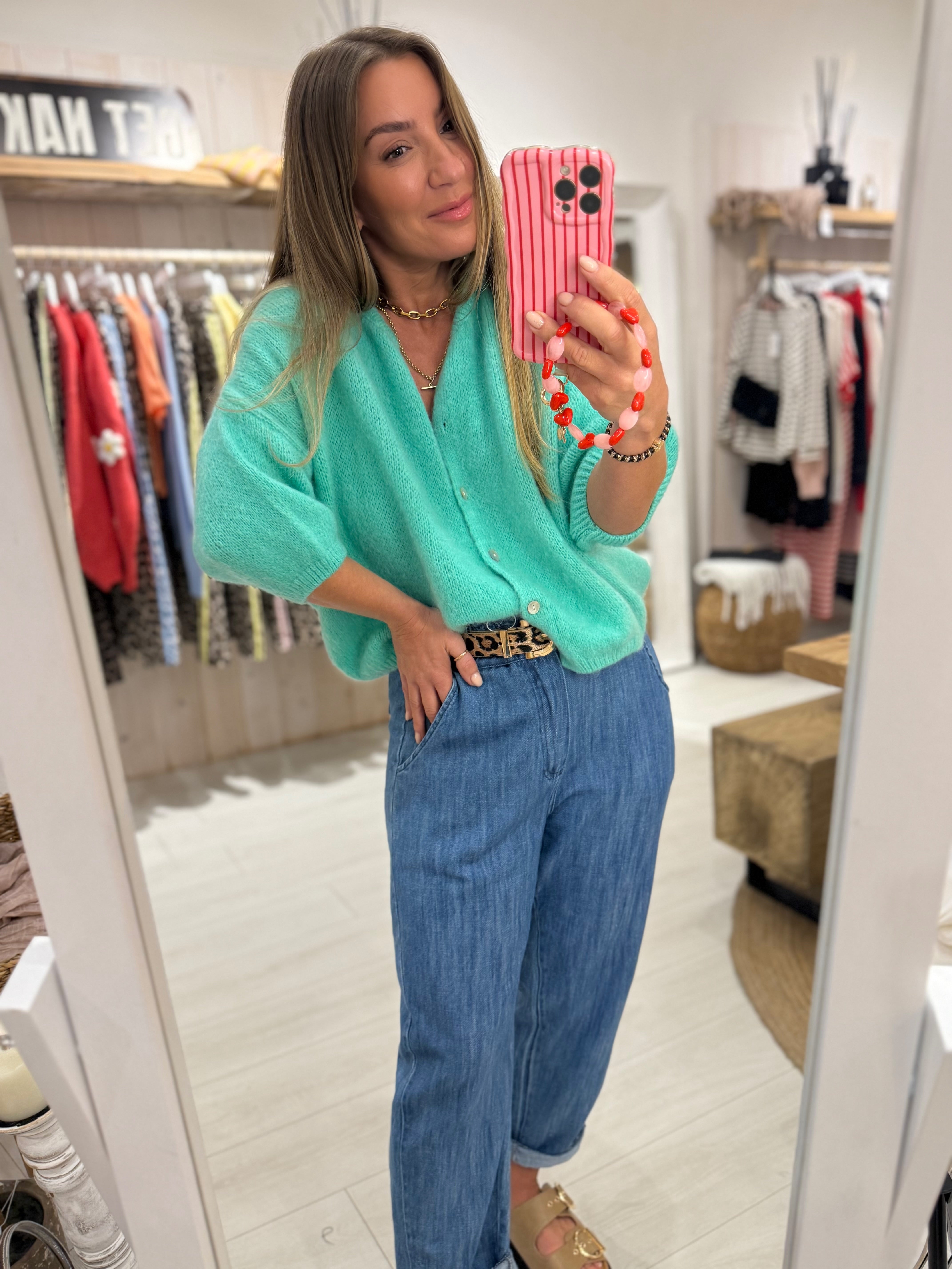 Maddie Mohair Short Sleeved Cardigan