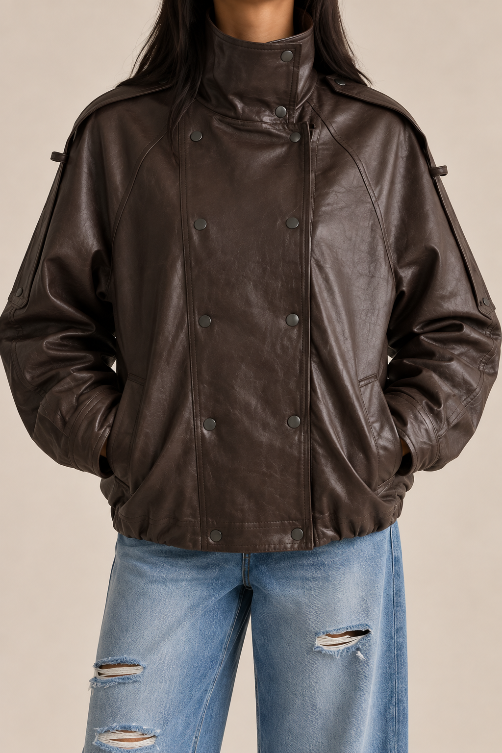 Georgie Pleather Jacket