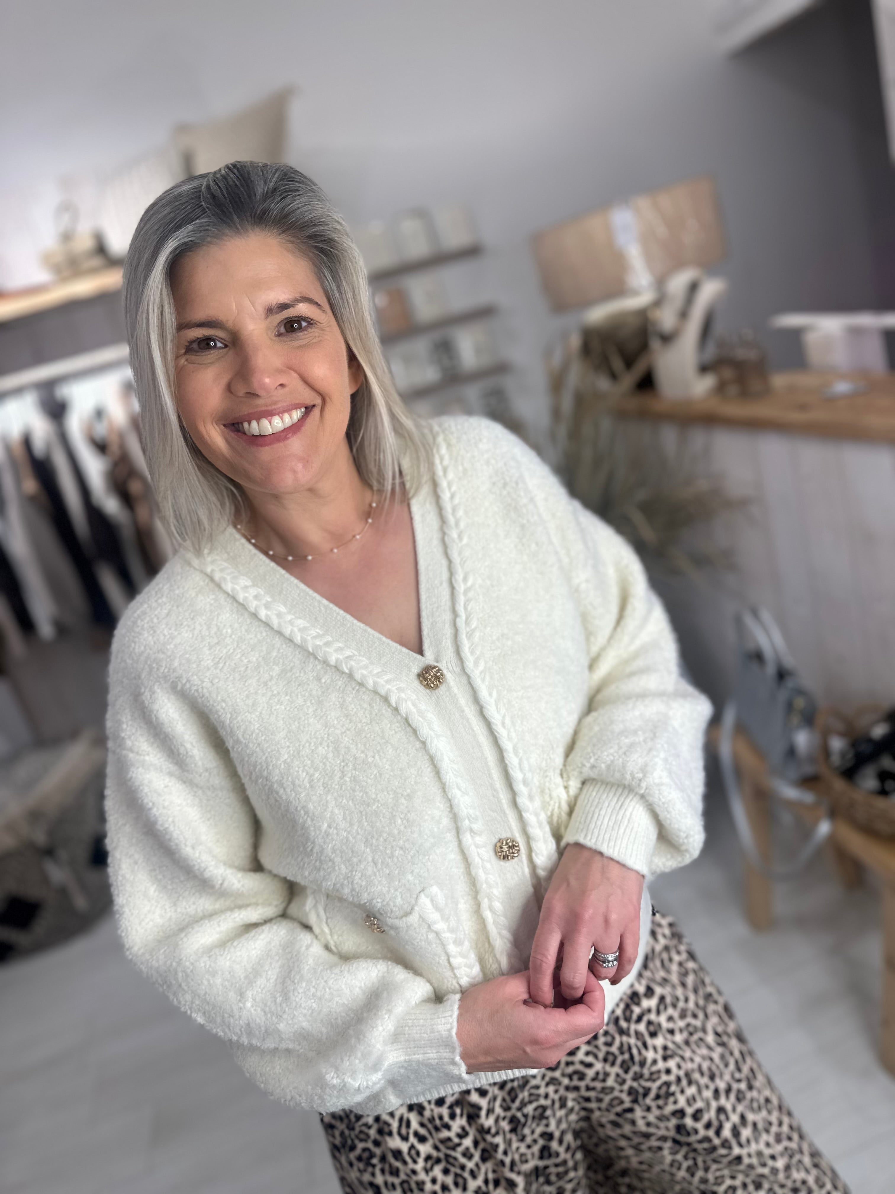 Esme Gold Detail Cardigan