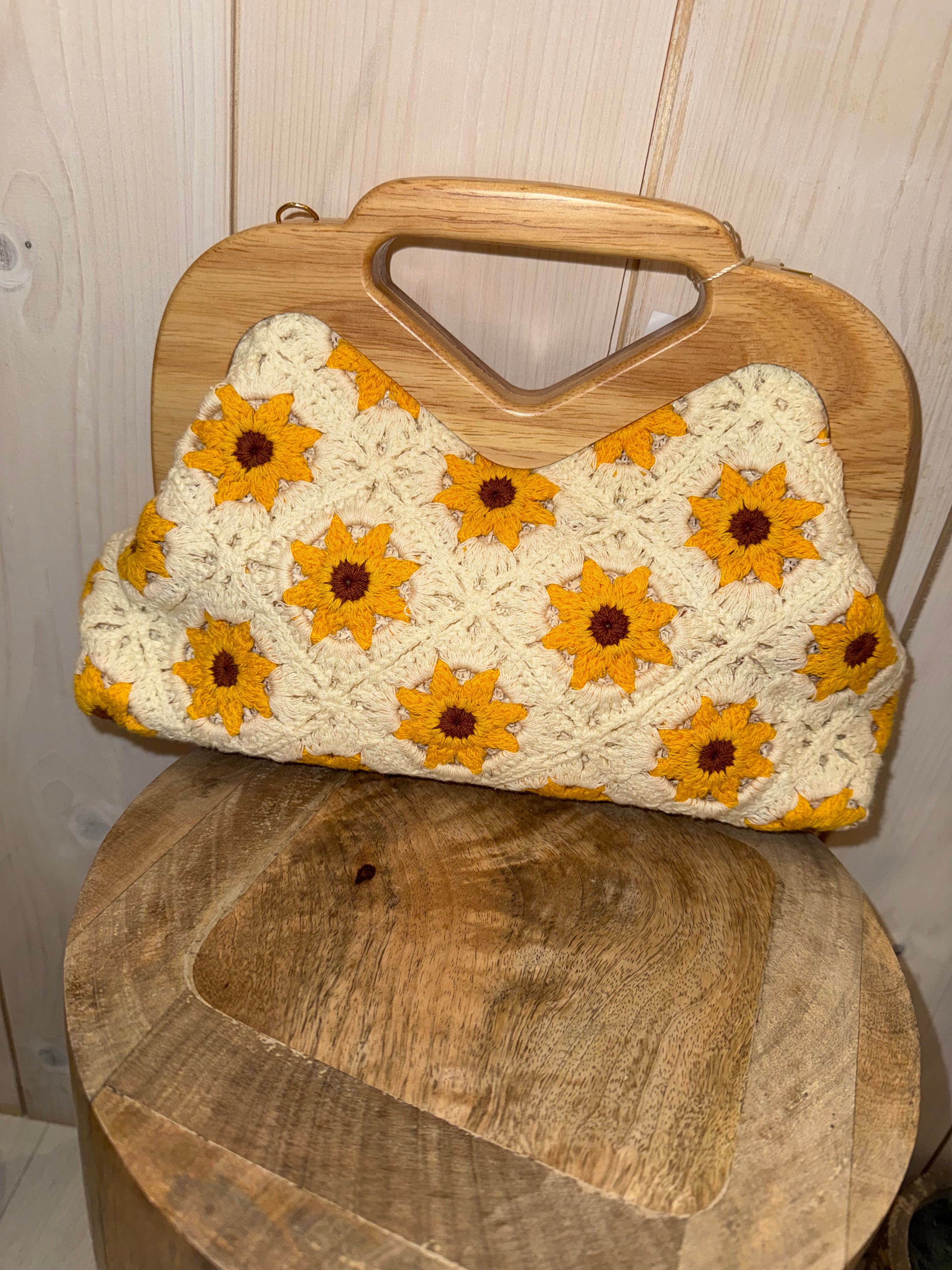 Daisy Crochet Bag