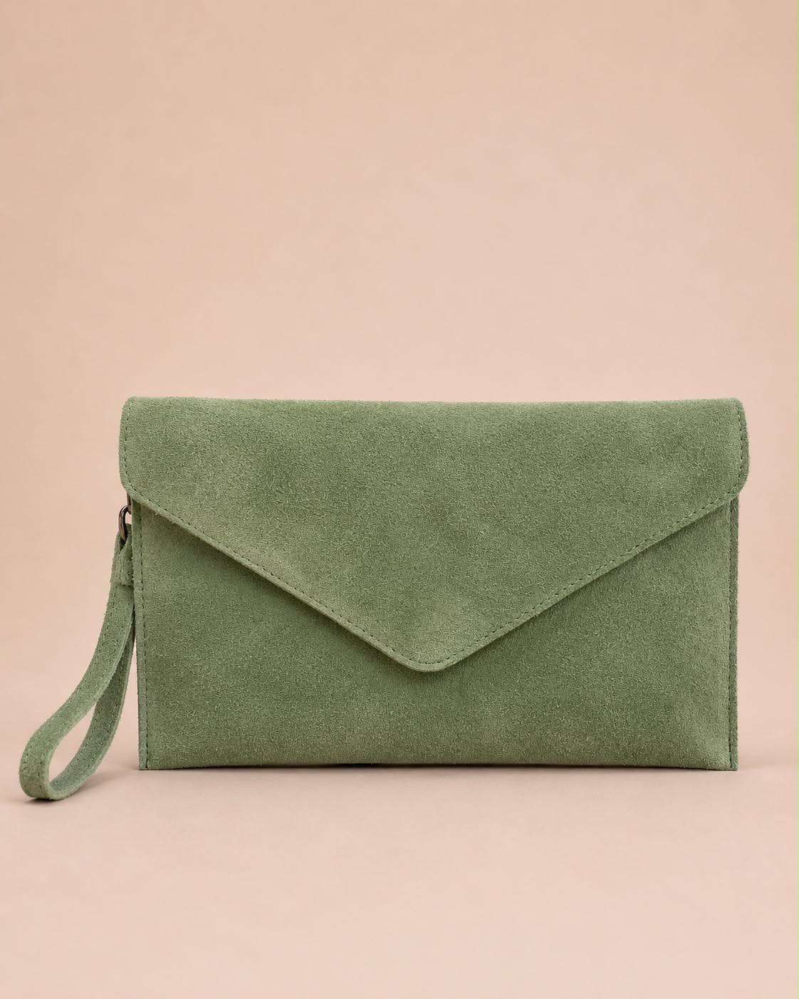 Alissa Envelope Suede Clutch