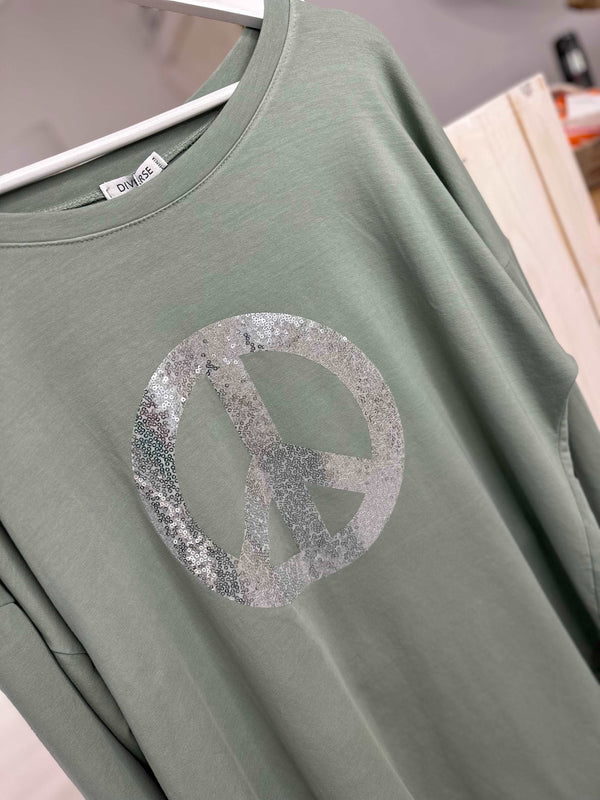 'Peace' Graphic Sweatshirt